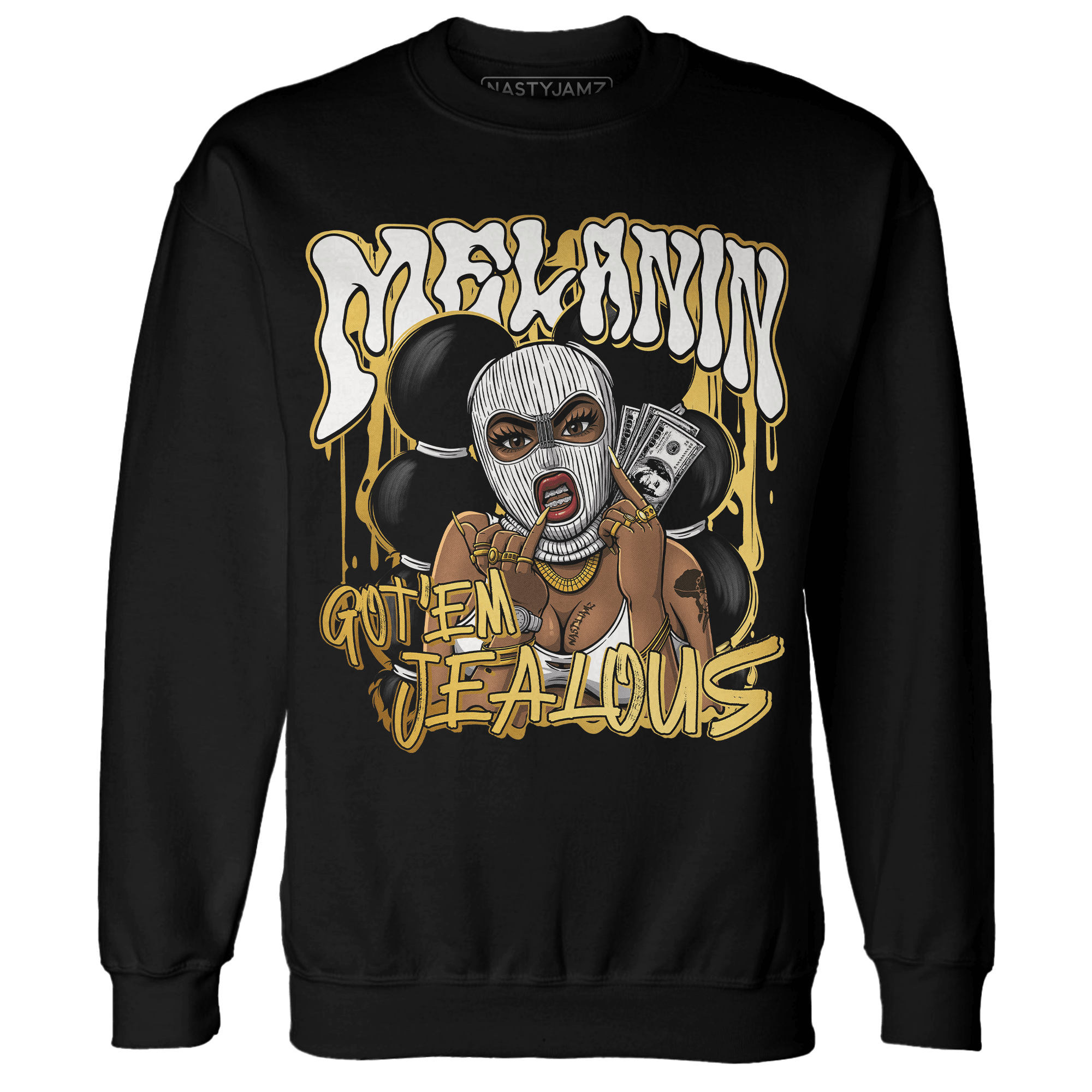 Sail 4s Sweatshirt Match Melanin Got Em Jealous - NastyJamz