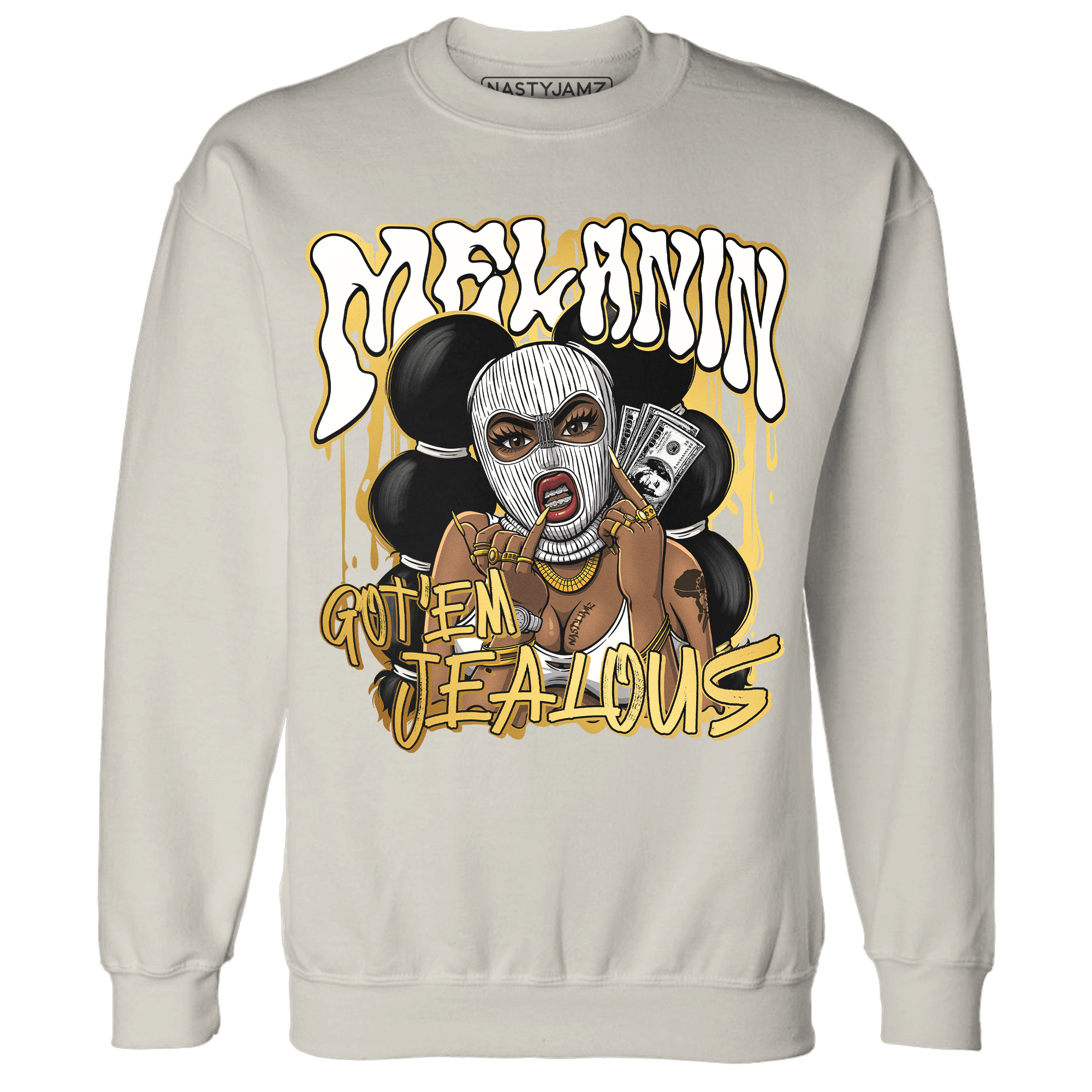 Sail 4s Sweatshirt Match Melanin Got Em Jealous - NastyJamz