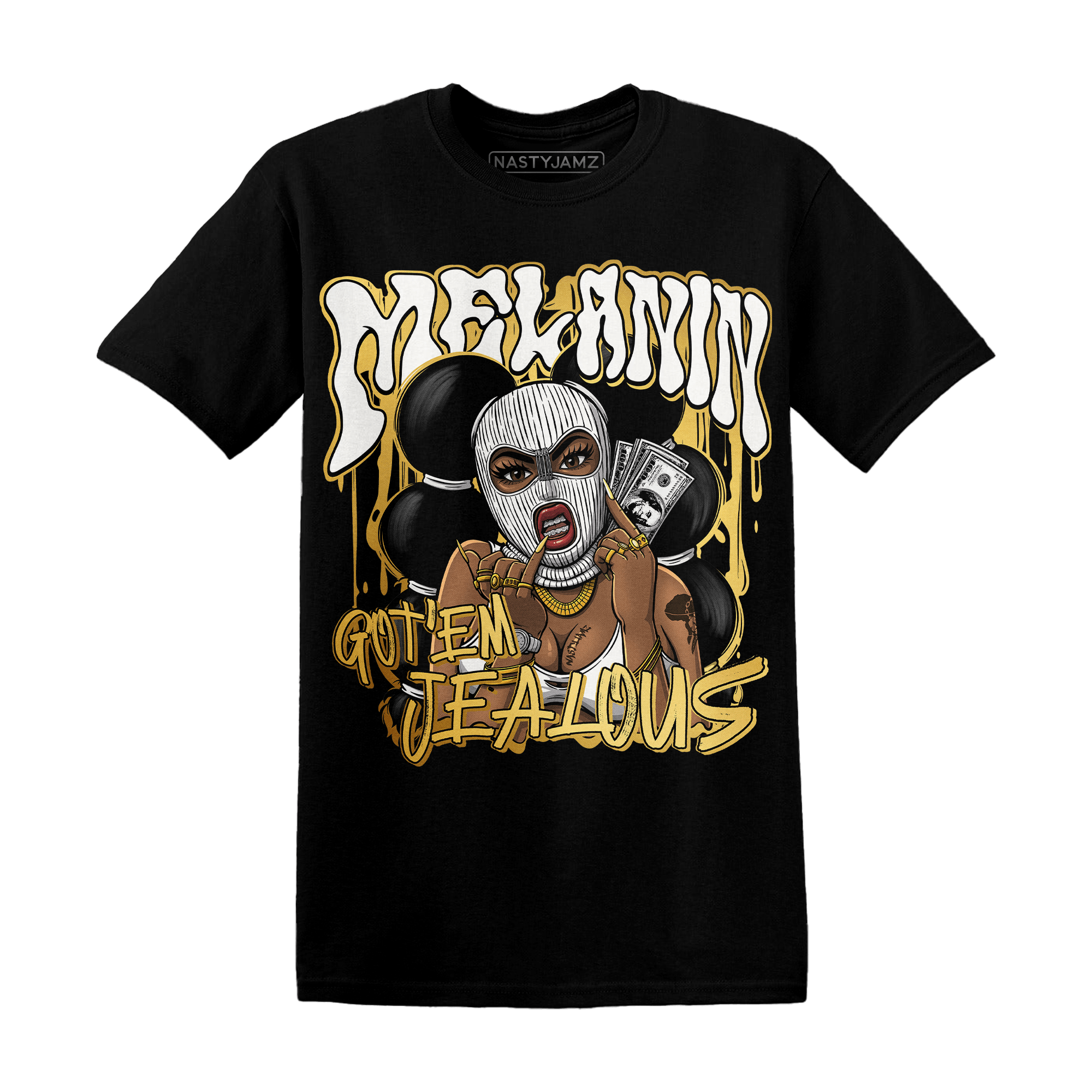 Sail 4s T Shirt Match Melanin Got Em Jealous - NastyJamz