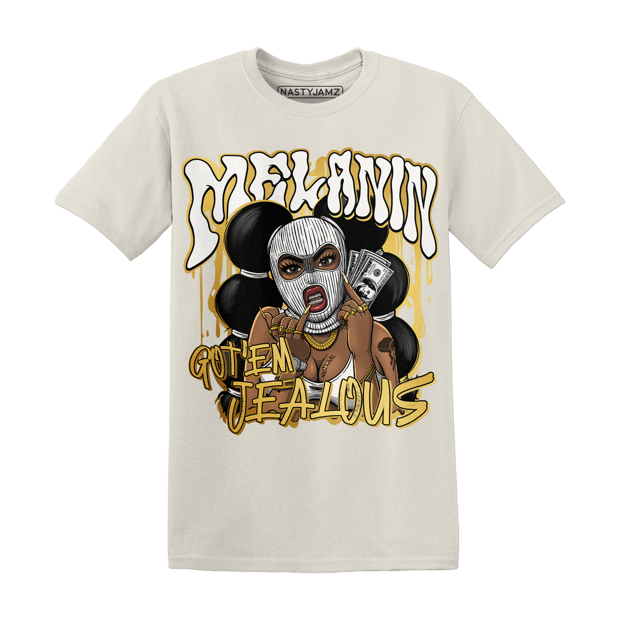 Sail 4s T Shirt Match Melanin Got Em Jealous - NastyJamz