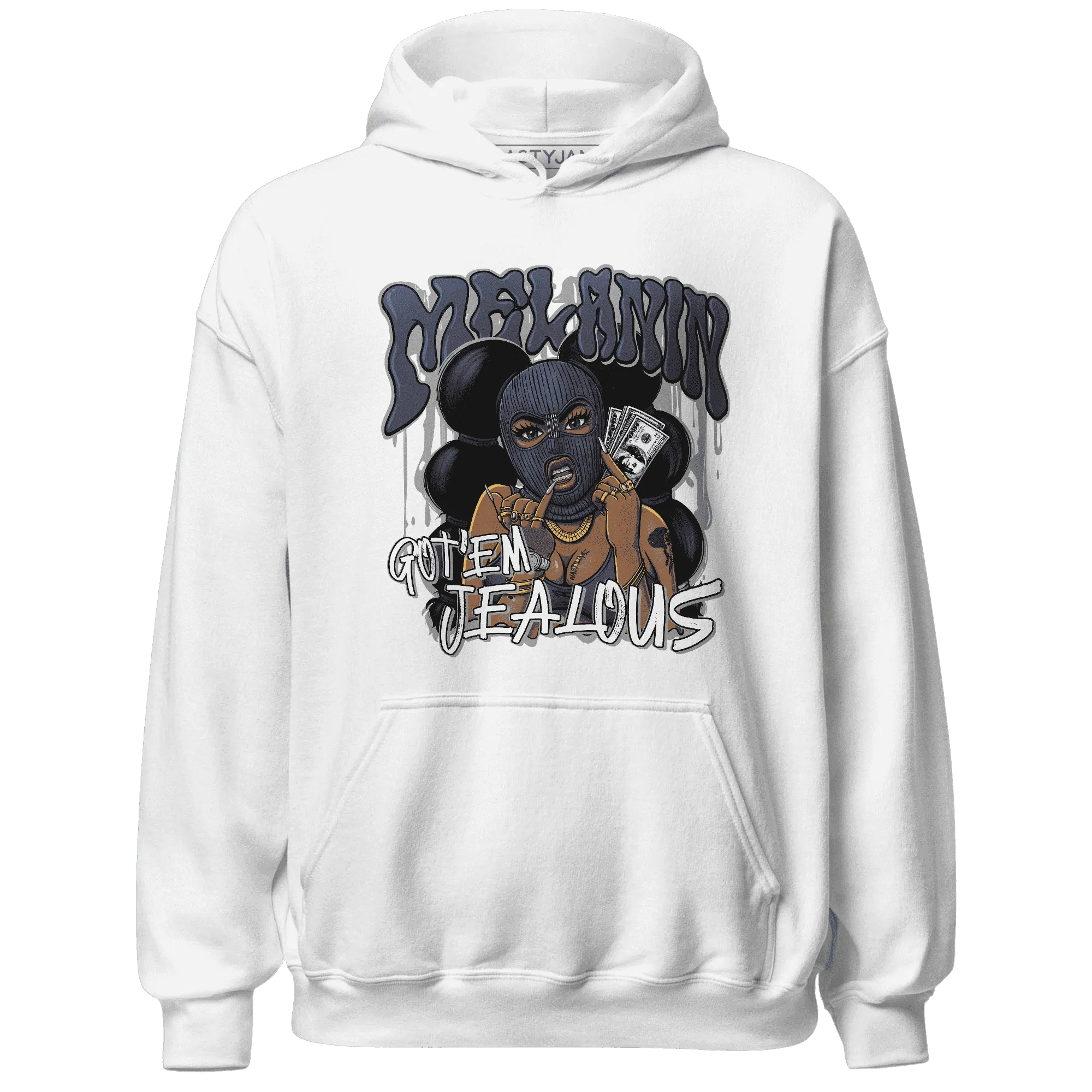 VaporMax-Plus-Midnight-Navy-White-Metallic-Silver-NastyJamz-Hoodie-Match-Melanin-Got-Em-Jealous