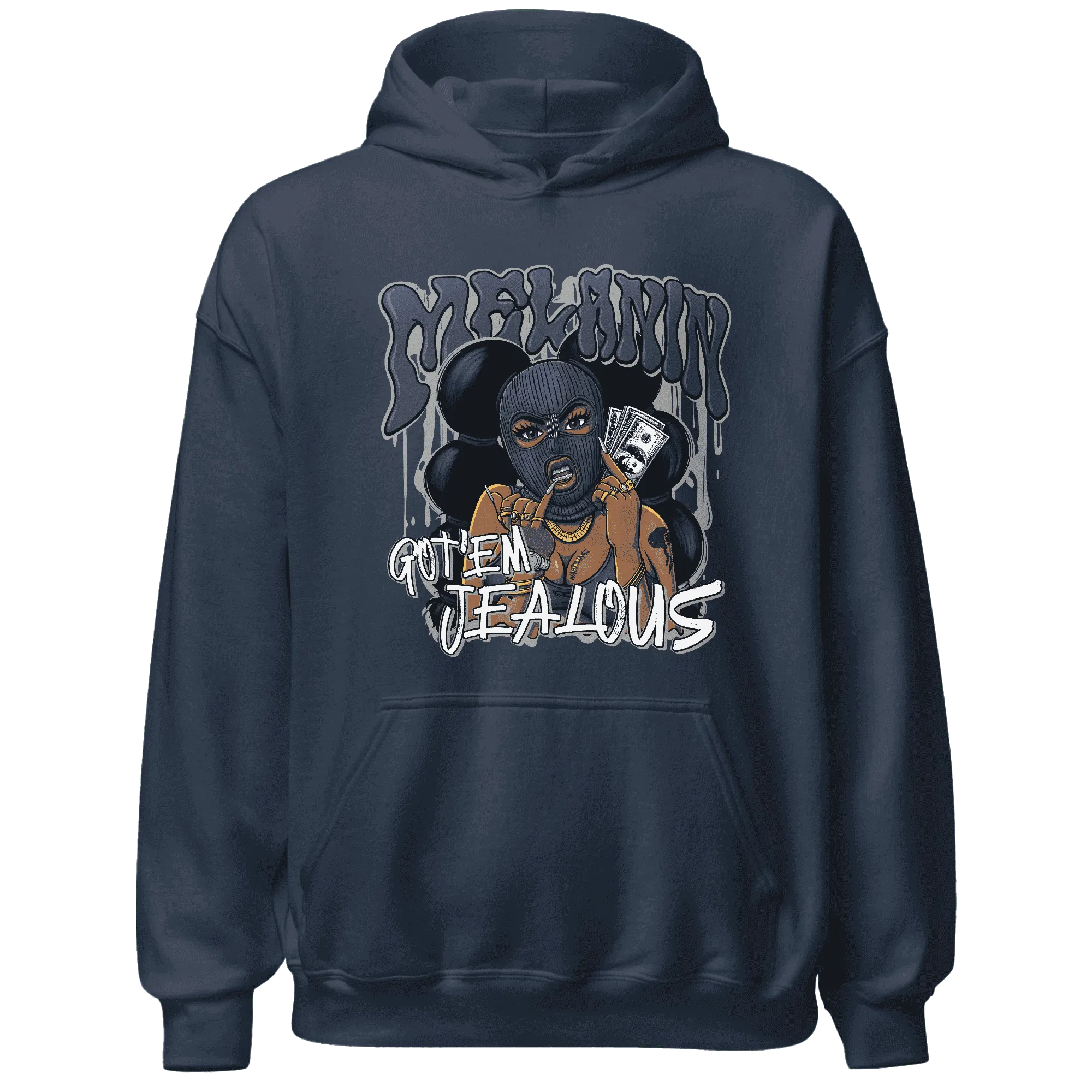 VaporMax-Plus-Midnight-Navy-White-Metallic-Silver-NastyJamz-Hoodie-Match-Melanin-Got-Em-Jealous