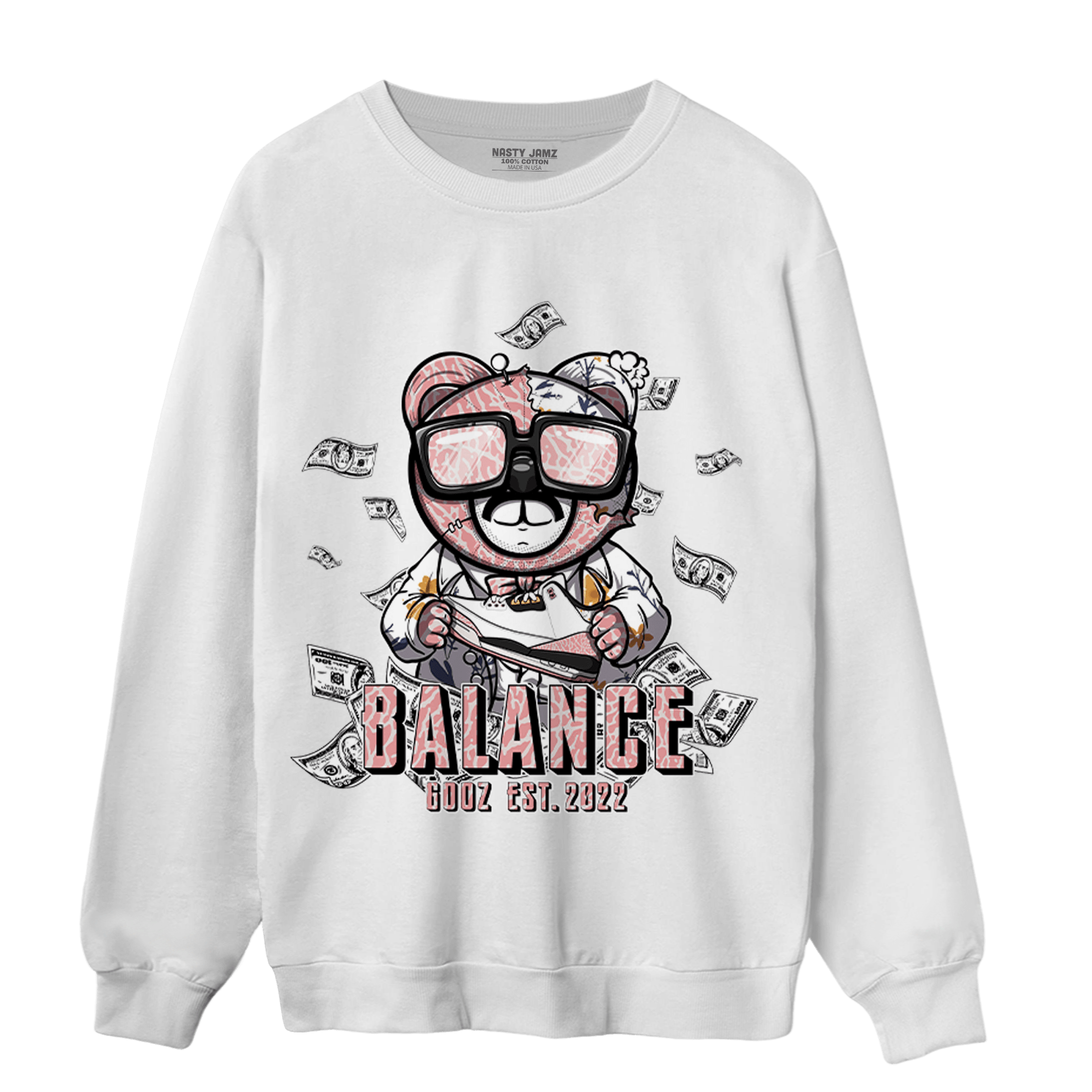 Red Stardust 3s Sweatshirt Match Men BER - NastyJamz