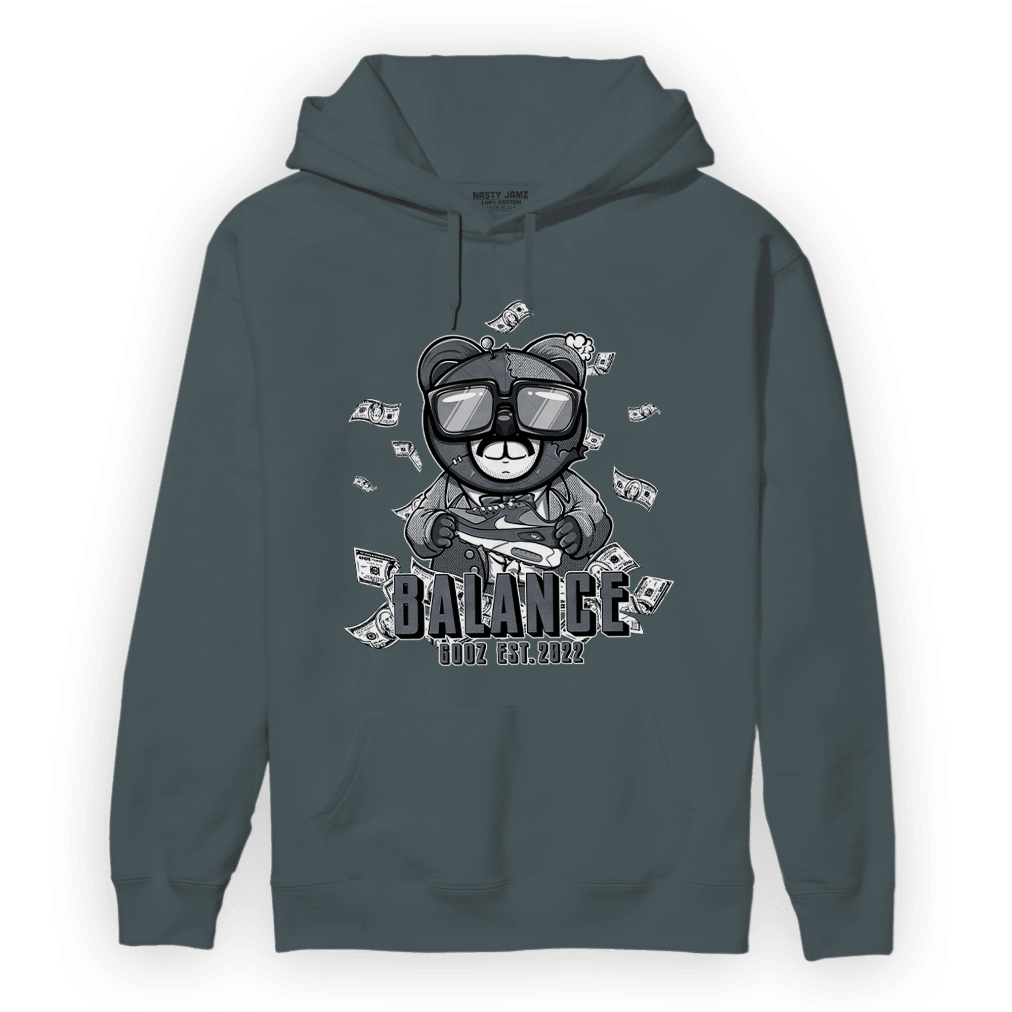 Air Max 90 Iron Grey Hoodie Match Men BER - NastyJamz