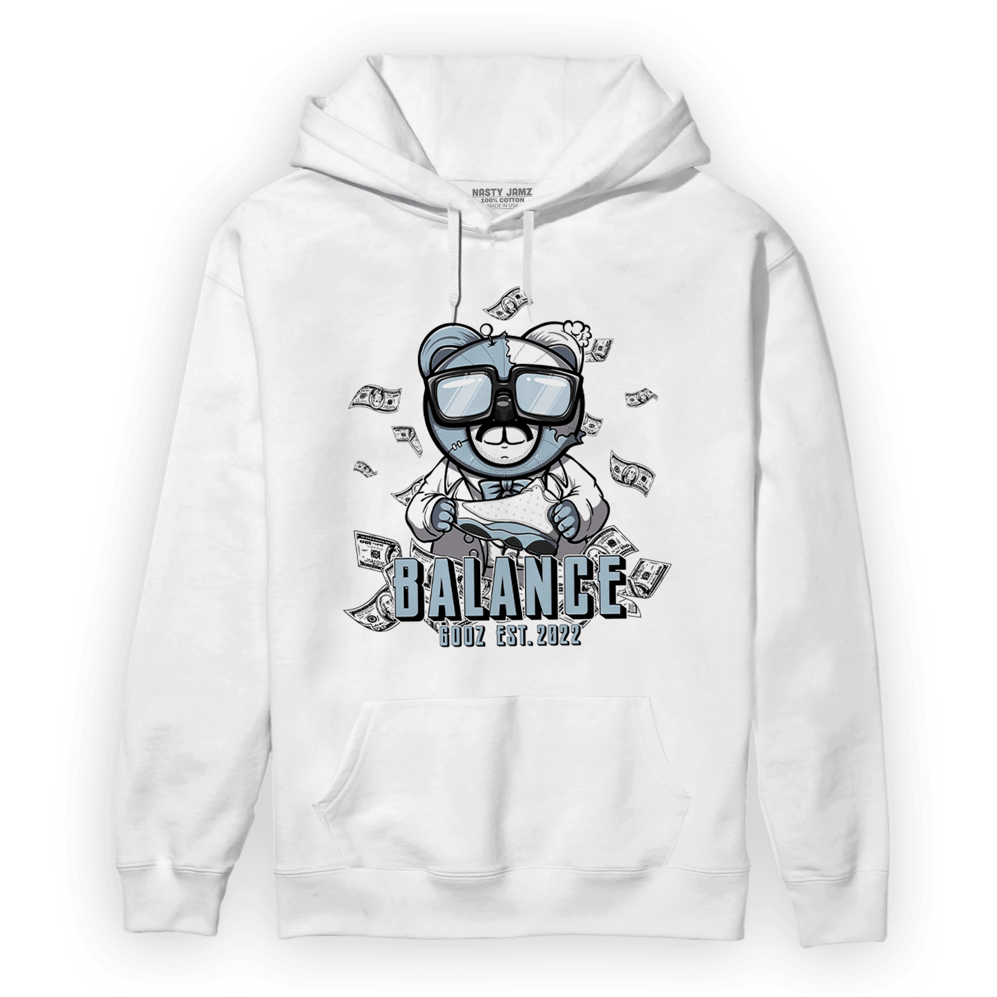 Blue Grey 13s Hoodie Match Men BER - NastyJamz