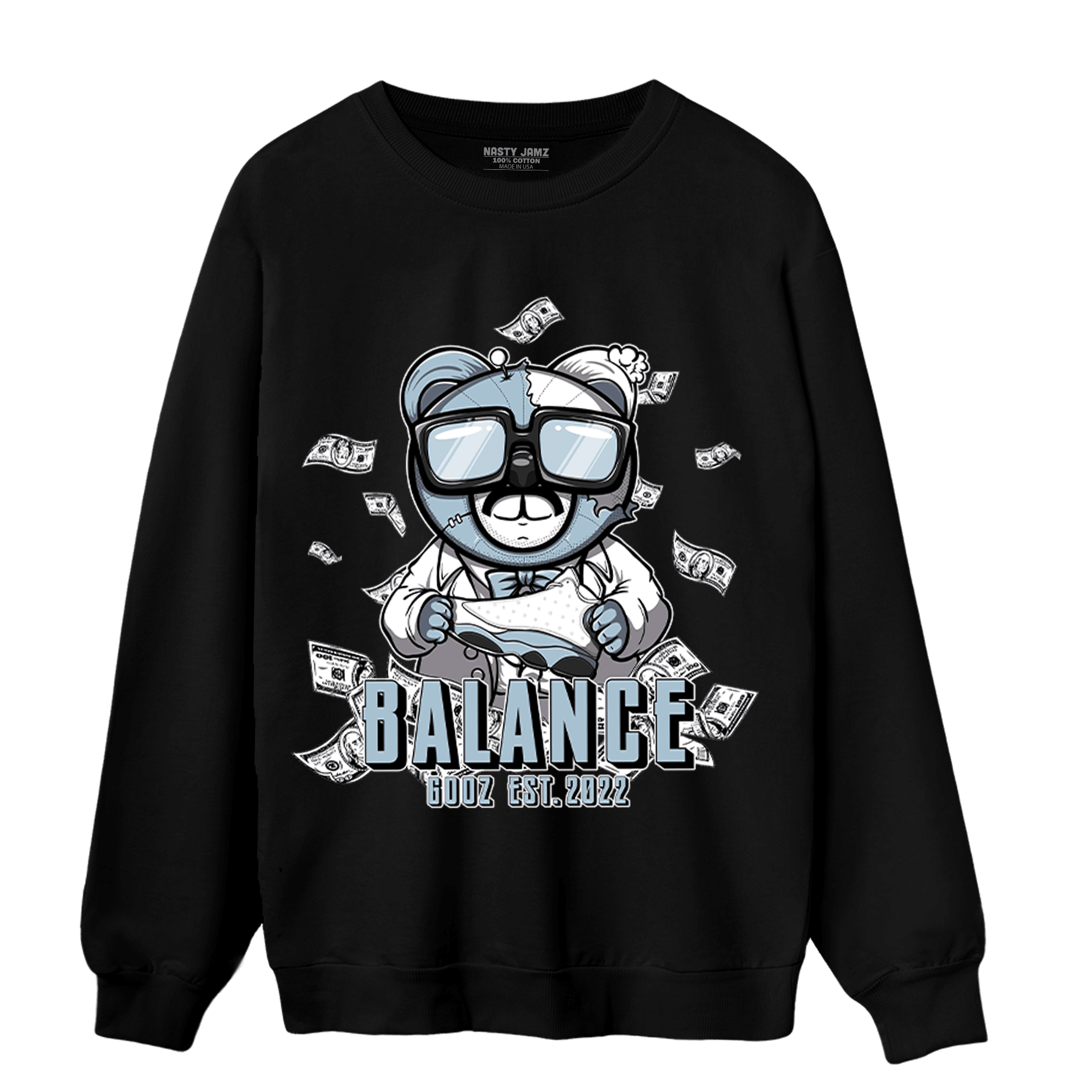 Blue Grey 13s Sweatshirt Match Men BER - NastyJamz