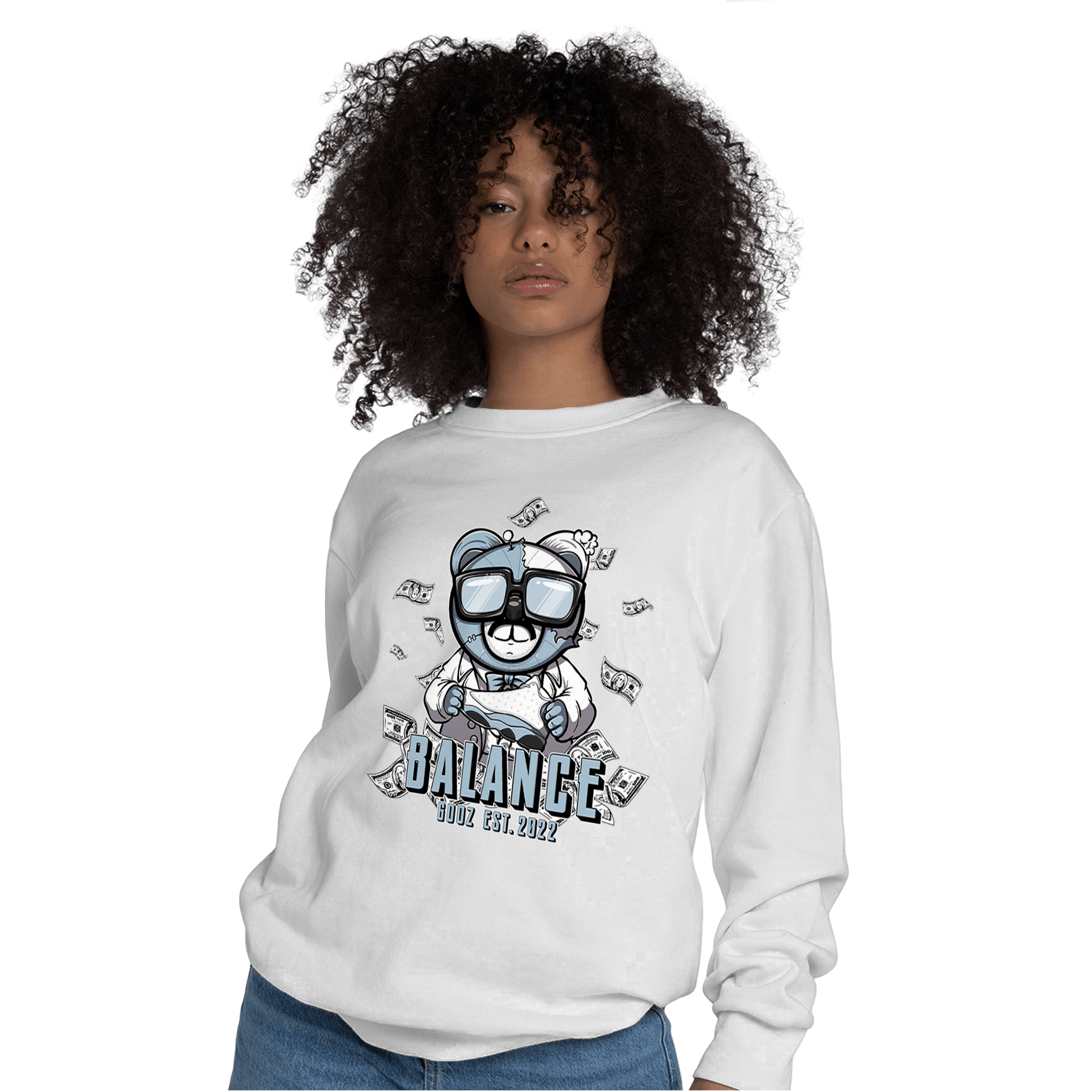 Blue Grey 13s Sweatshirt Match Men BER - NastyJamz