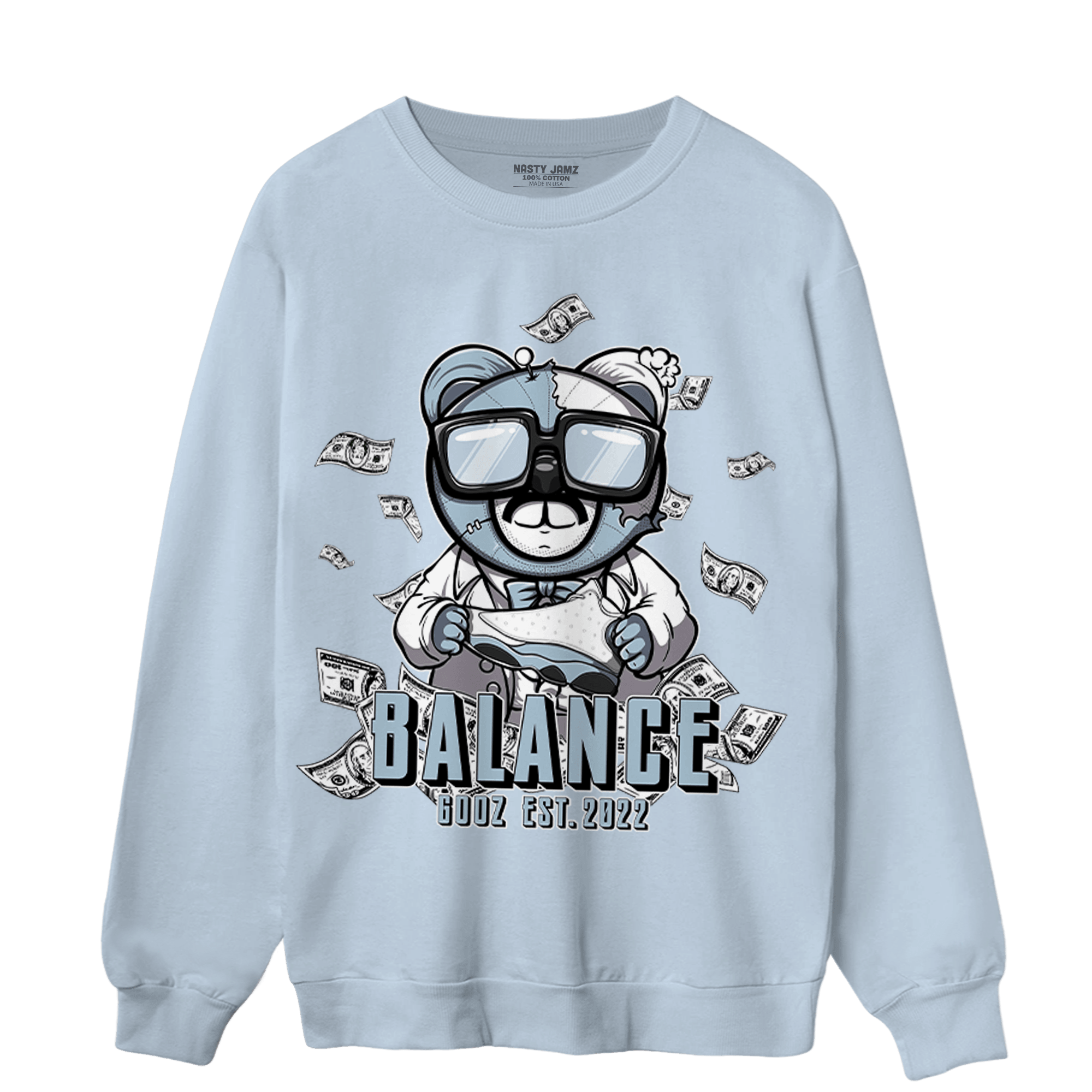 Blue Grey 13s Sweatshirt Match Men BER - NastyJamz
