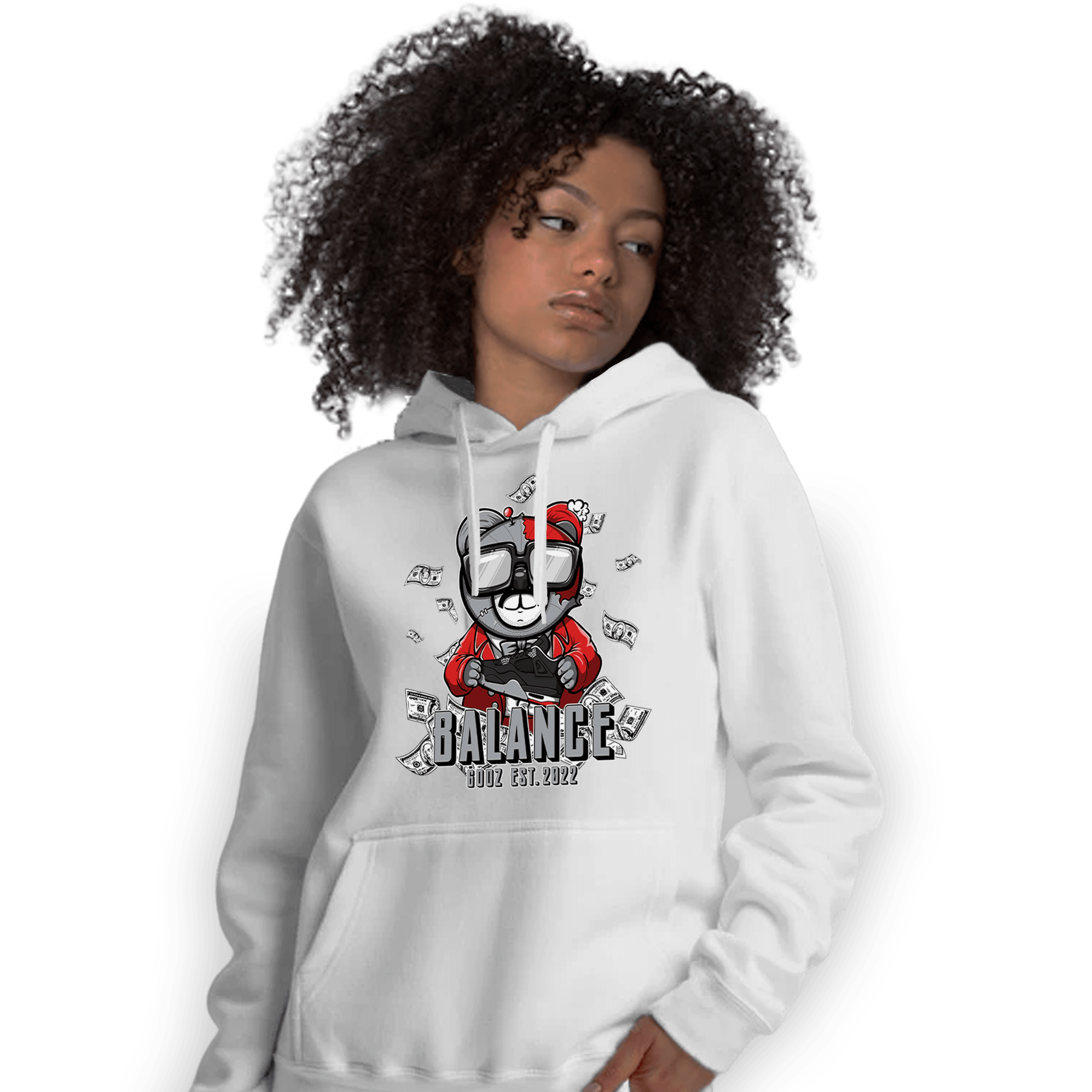 Bred Reimagined 4s Hoodie Match Men BER - NastyJamz