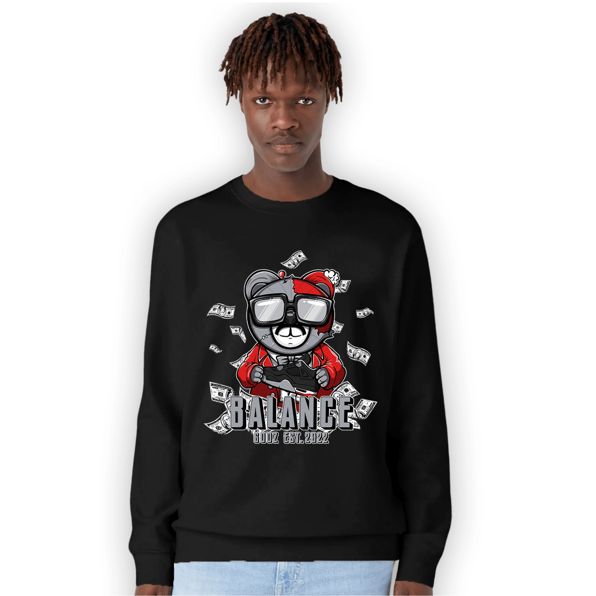 Bred Reimagined 4s Sweatshirt Match Men BER - NastyJamz