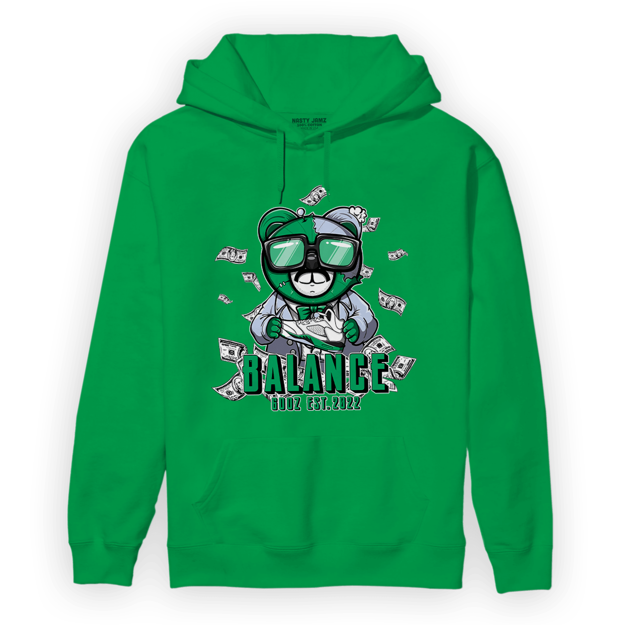Lucky Green 5s Hoodie Match Men BER - NastyJamz