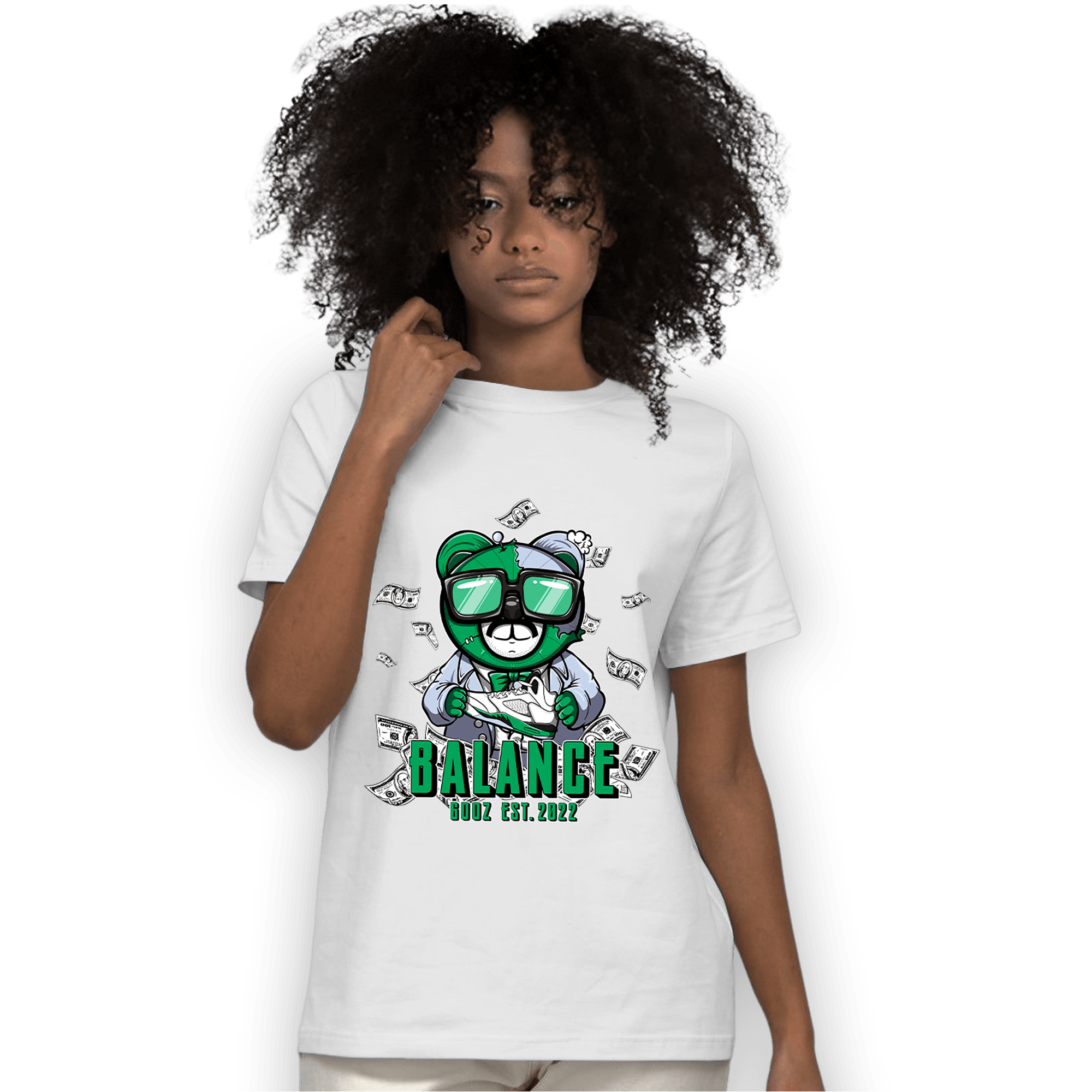 Lucky Green 5s T Shirt Match Men BER - NastyJamz