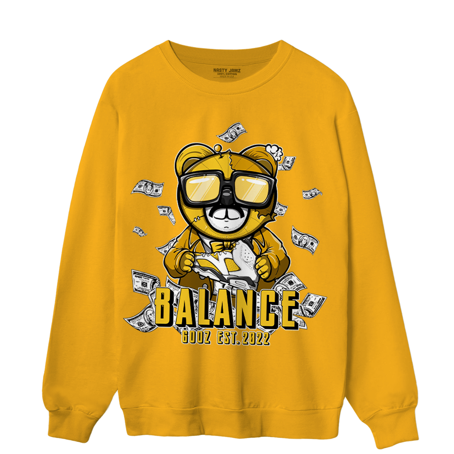 Yellow Ochre 6s Sweatshirt Match Men BER - NastyJamz