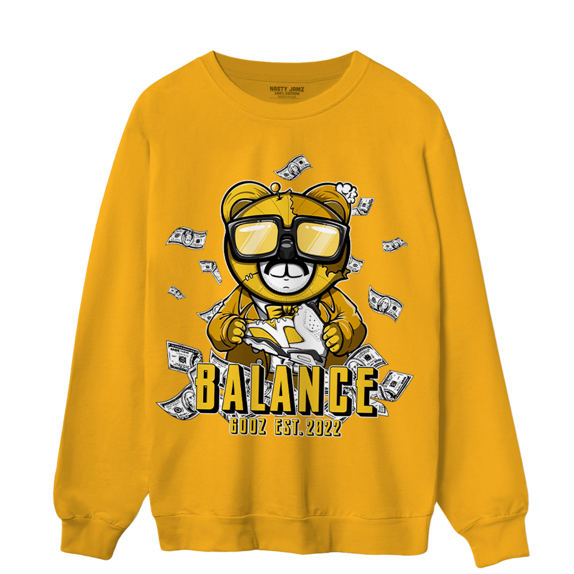 Yellow Ochre 6s Sweatshirt Match Men BER - NastyJamz
