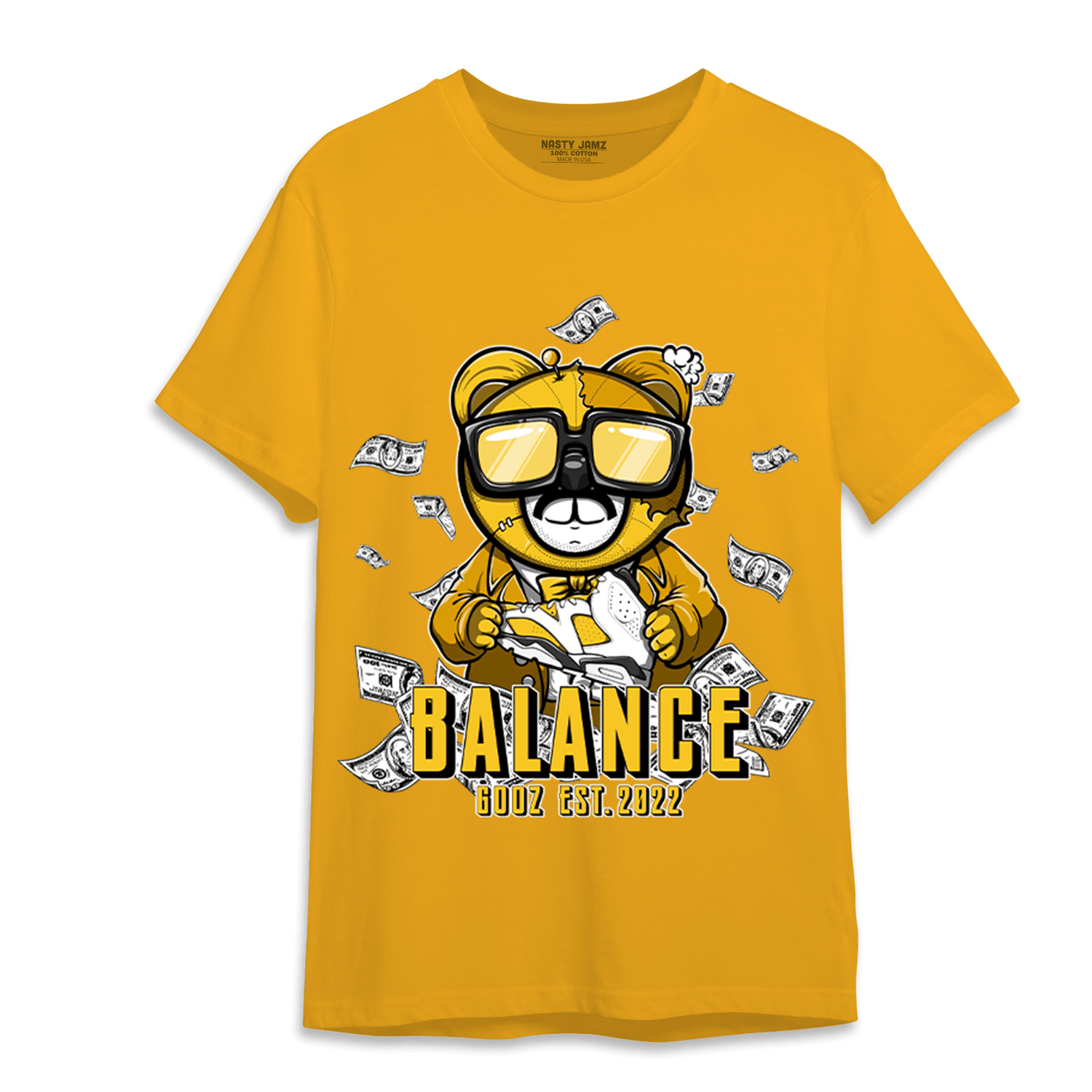 Yellow Ochre 6s T Shirt Match Men BER - NastyJamz