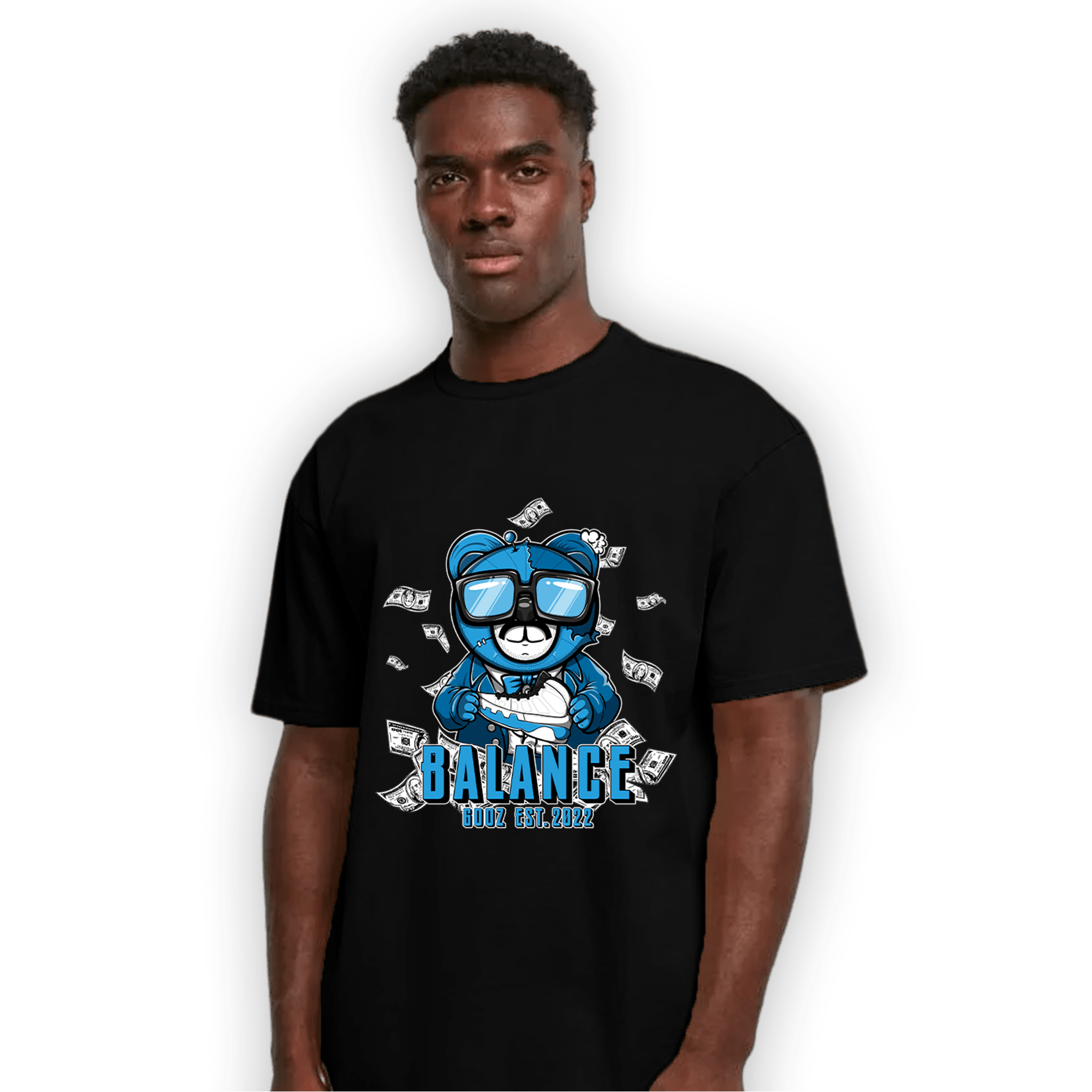 Powder Blue 9s T Shirt Match Men BER - NastyJamz