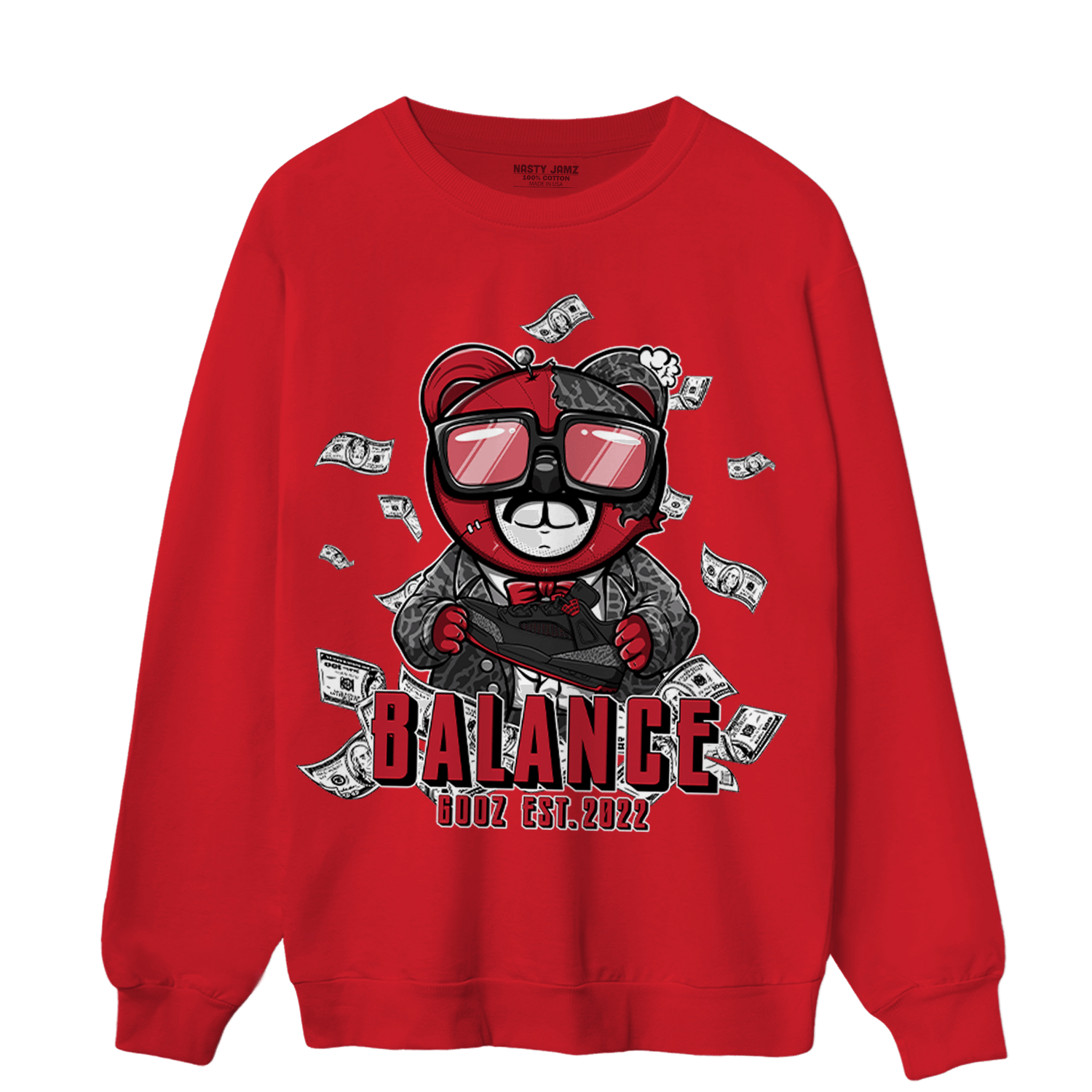 Spizike Low Bred Sweatshirt Match Men BER - NastyJamz