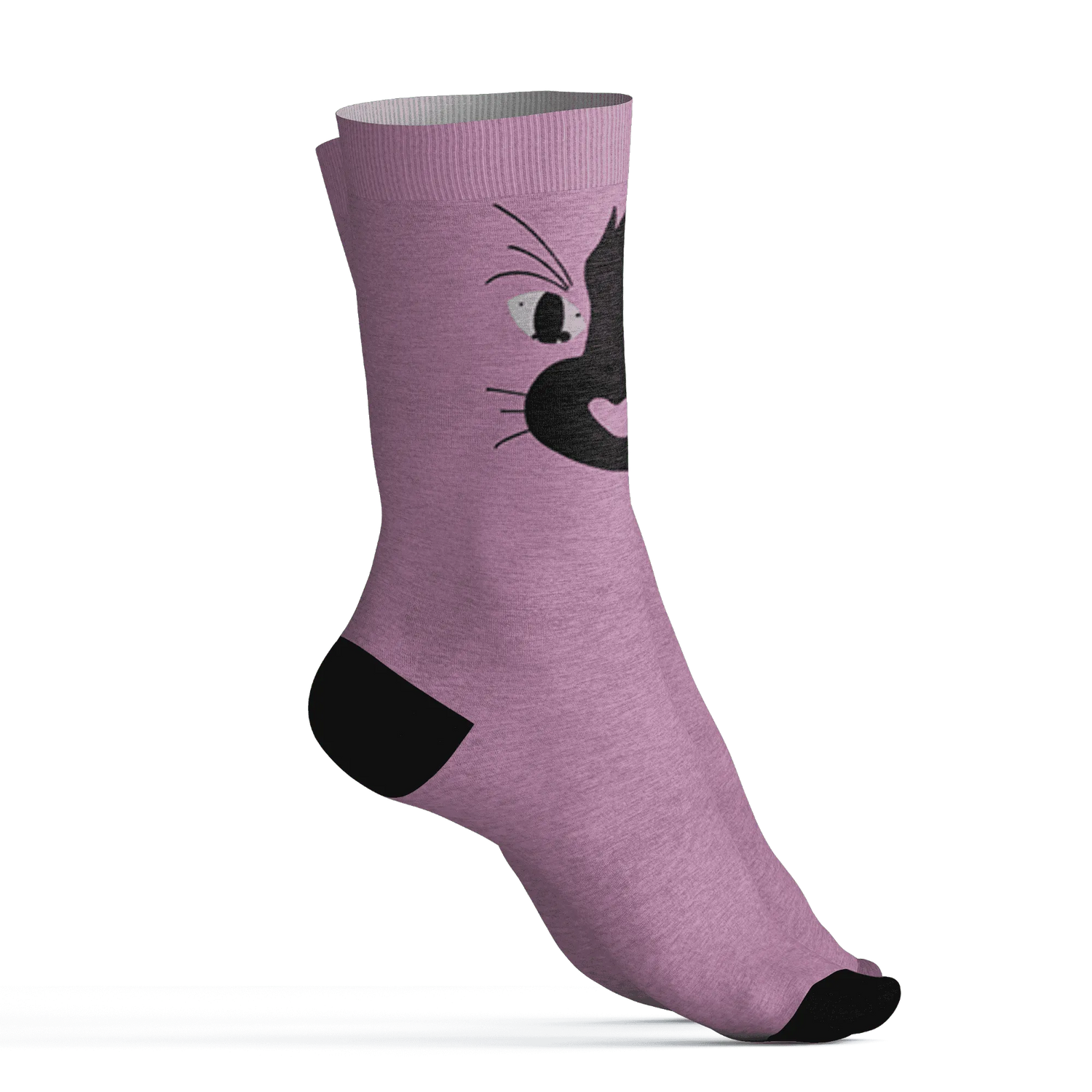 Orchid-Neutral-Grey-Black-White-4s-NastyJamz-Socks-Match-Meow-3D