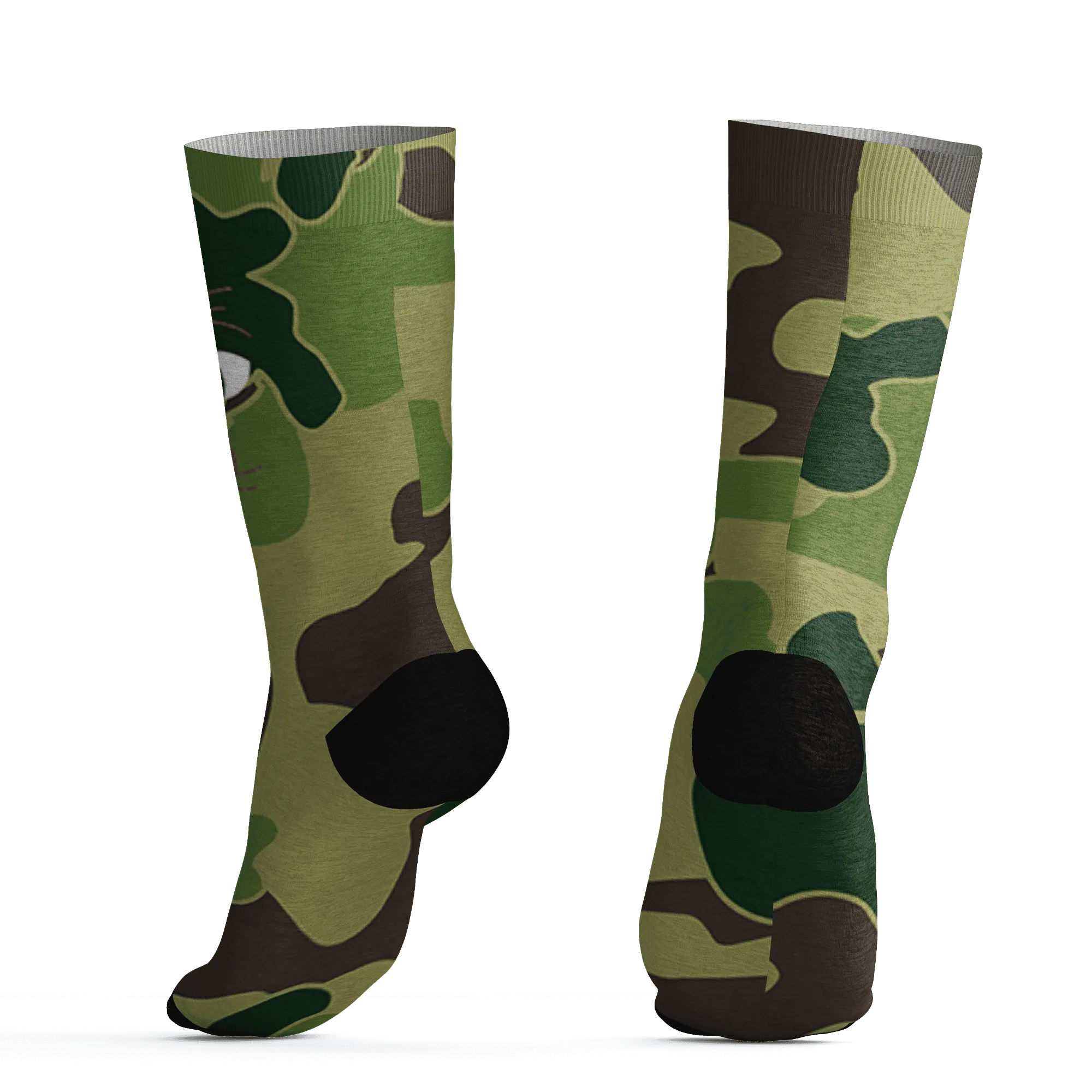 AM-90-Dark-Sage-Solar-Red-NastyJamz-Socks-Match-Meow-3D