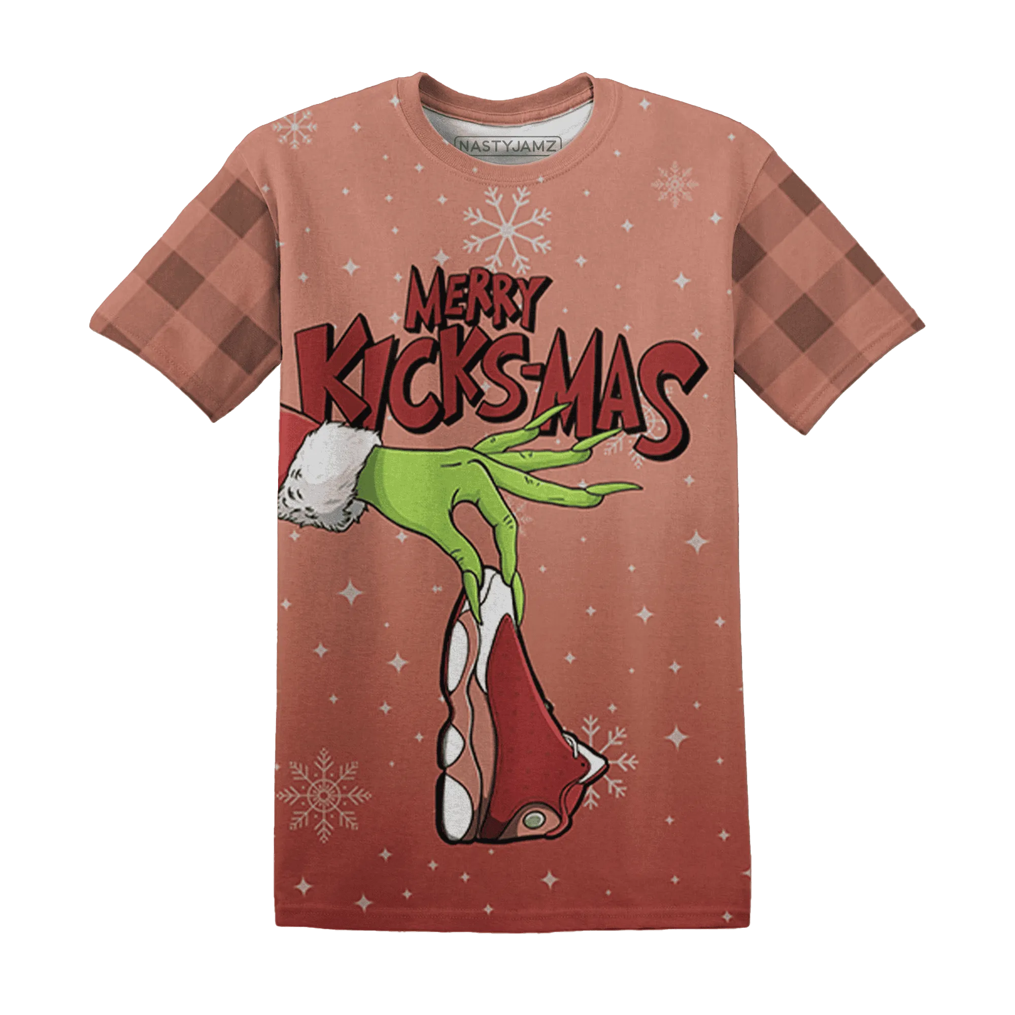Dune-Red-13s-NastyJamz-T-Shirt-Match-Merry-Kicksmas-3D