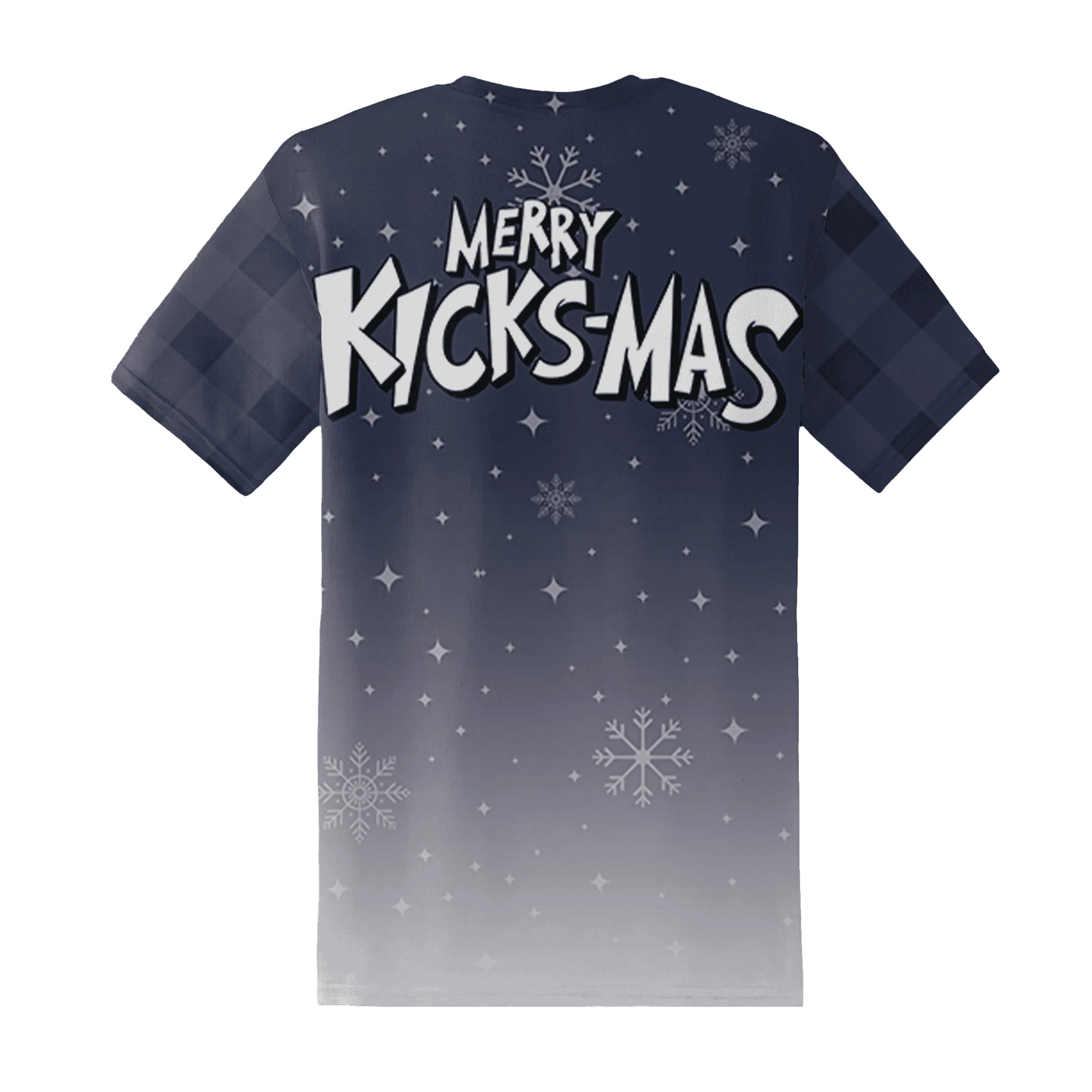 White-Navy-6s-NastyJamz-T-Shirt-Match-Merry-Kicksmas-3D
