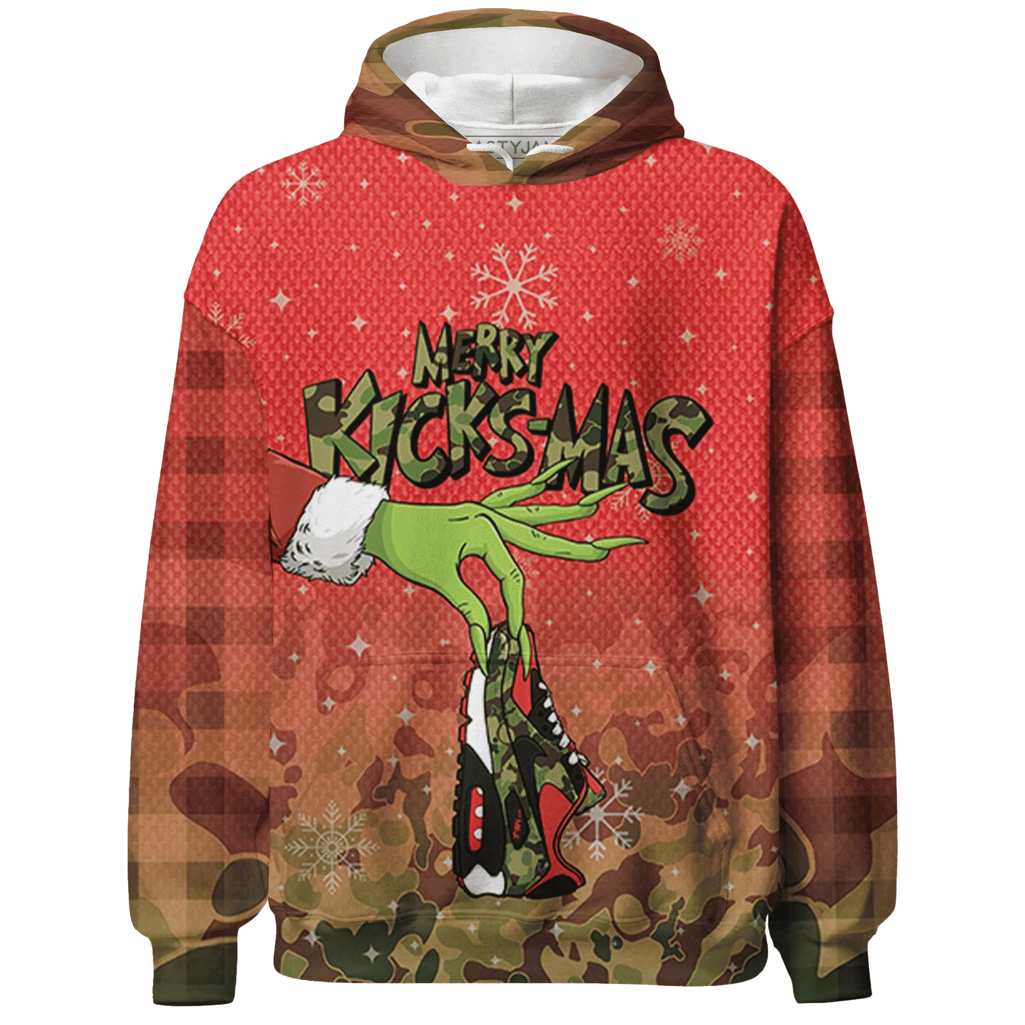 AM-90-Dark-Sage-Solar-Red-NastyJamz-Hoodie-Match-Merry-Kicksmas-3D