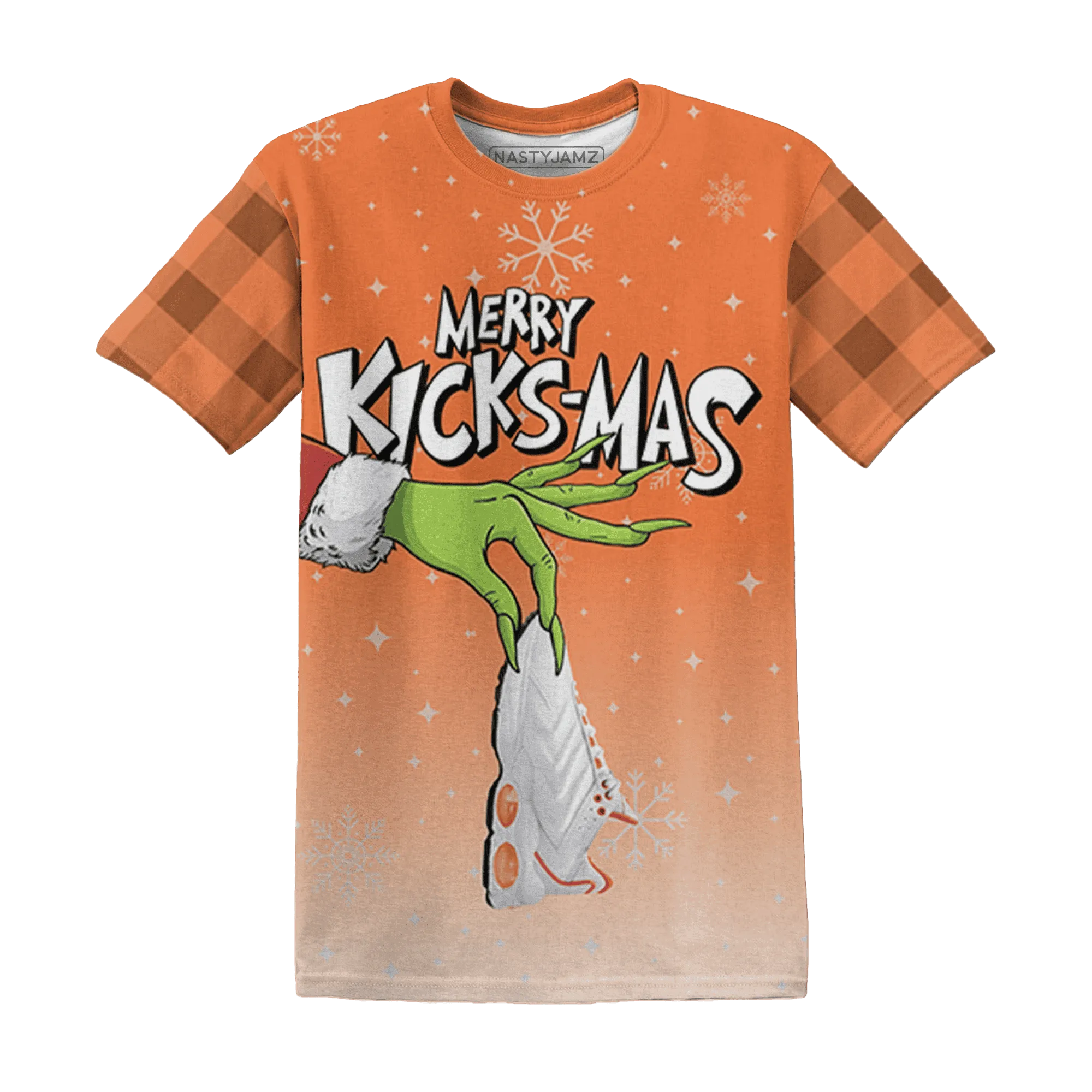 AM-TW-White-Orange-NastyJamz-T-Shirt-Match-Merry-Kicksmas-3D