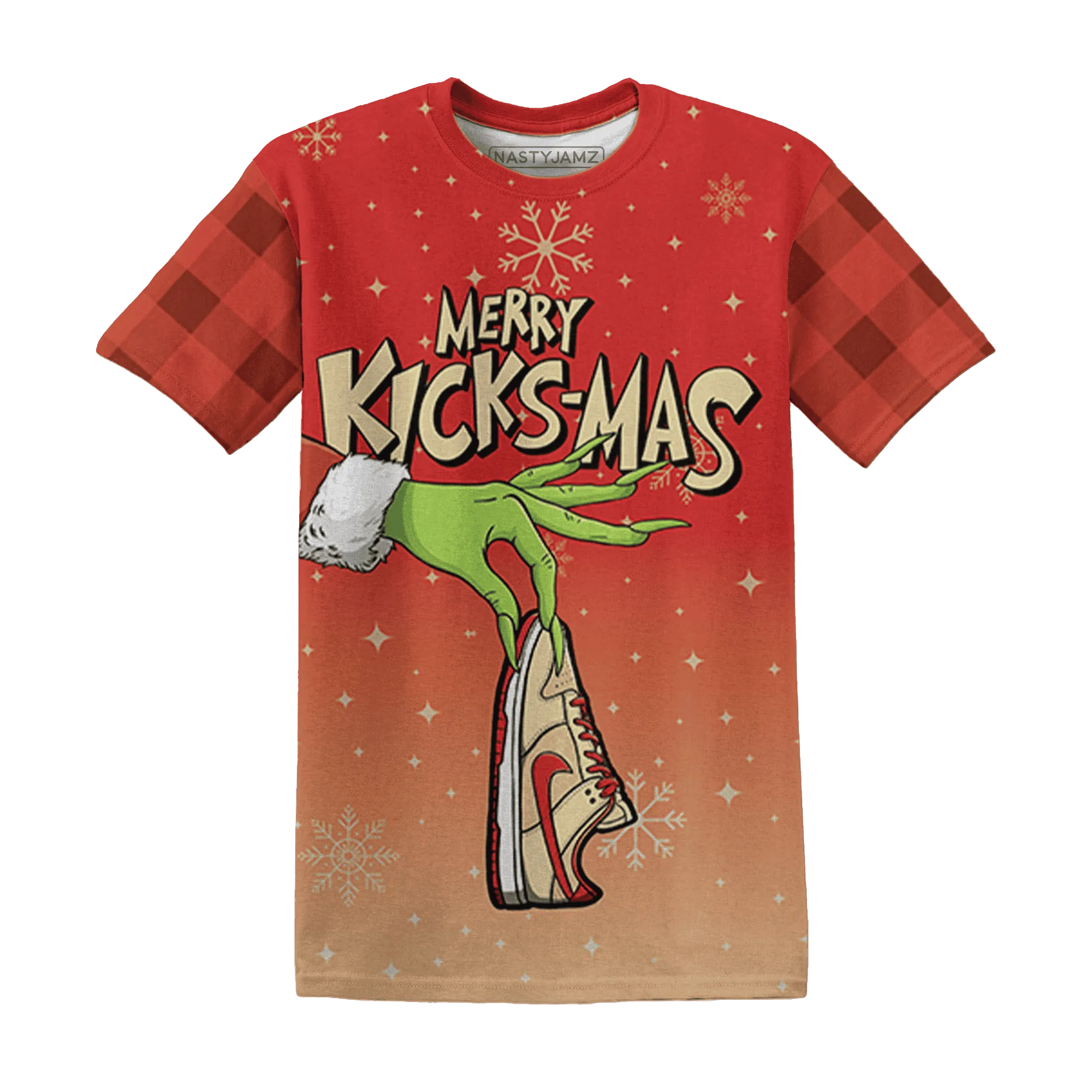 Dunk-Strawberry-Waffle-NastyJamz-T-Shirt-Match-Merry-Kicksmas-3D