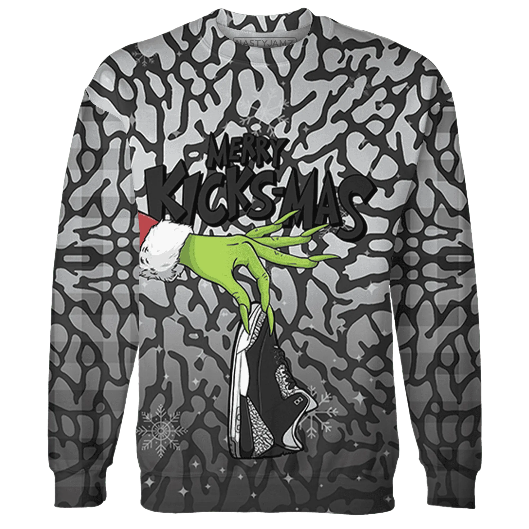 Green-Glow-3s-NastyJamz-Sweatshirt-Match-Merry-Kicksmas-3D