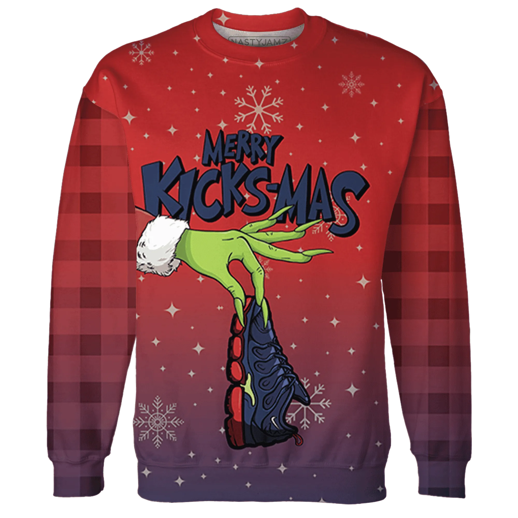 VaporMax-Air-Plus-Midnight-Navy-Gold-Black-NastyJamz-Sweatshirt-Match-Merry-Kicksmas-3D