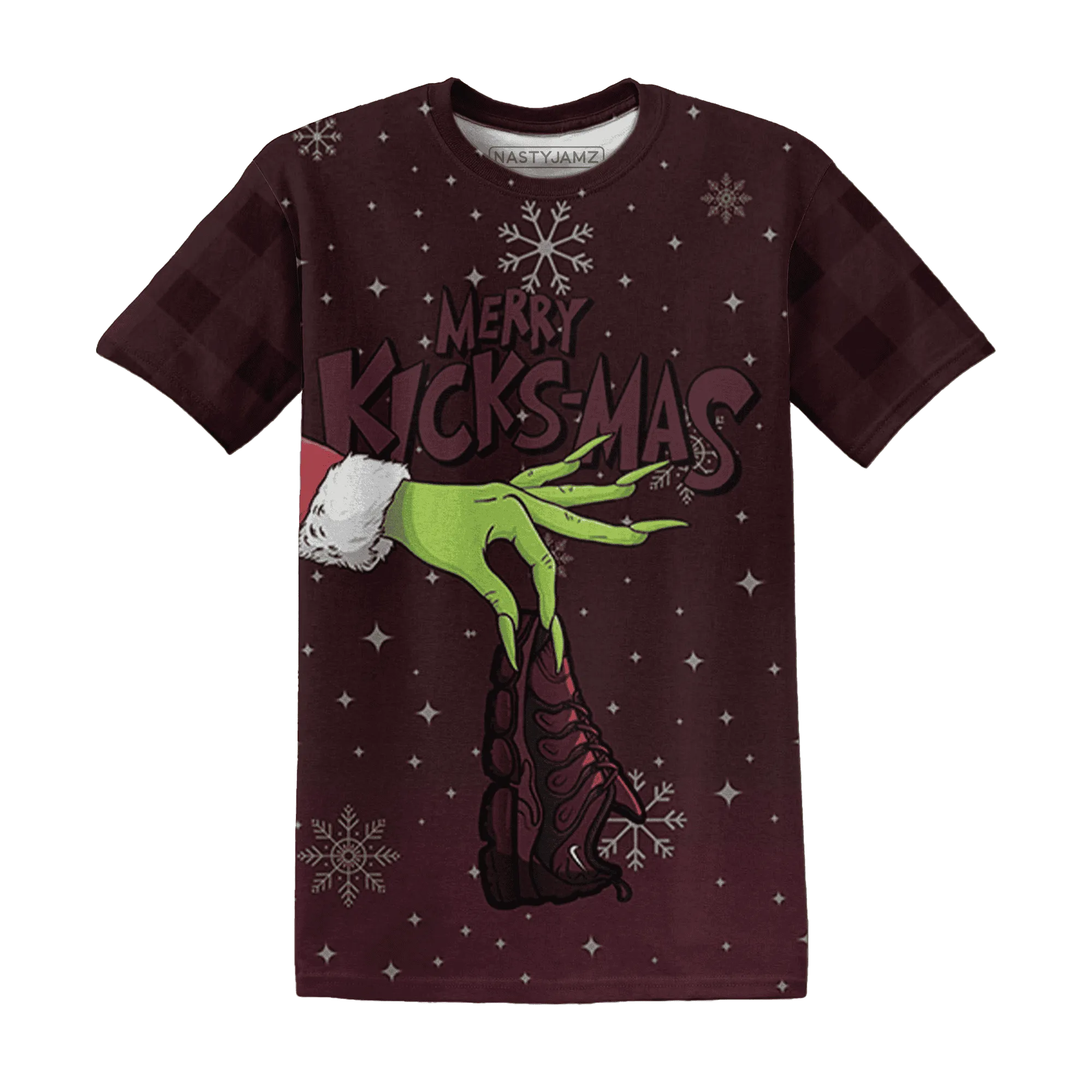 VaporMax-Night-Maron-Burgundy-NastyJamz-T-Shirt-Match-Merry-Kicksmas-3D