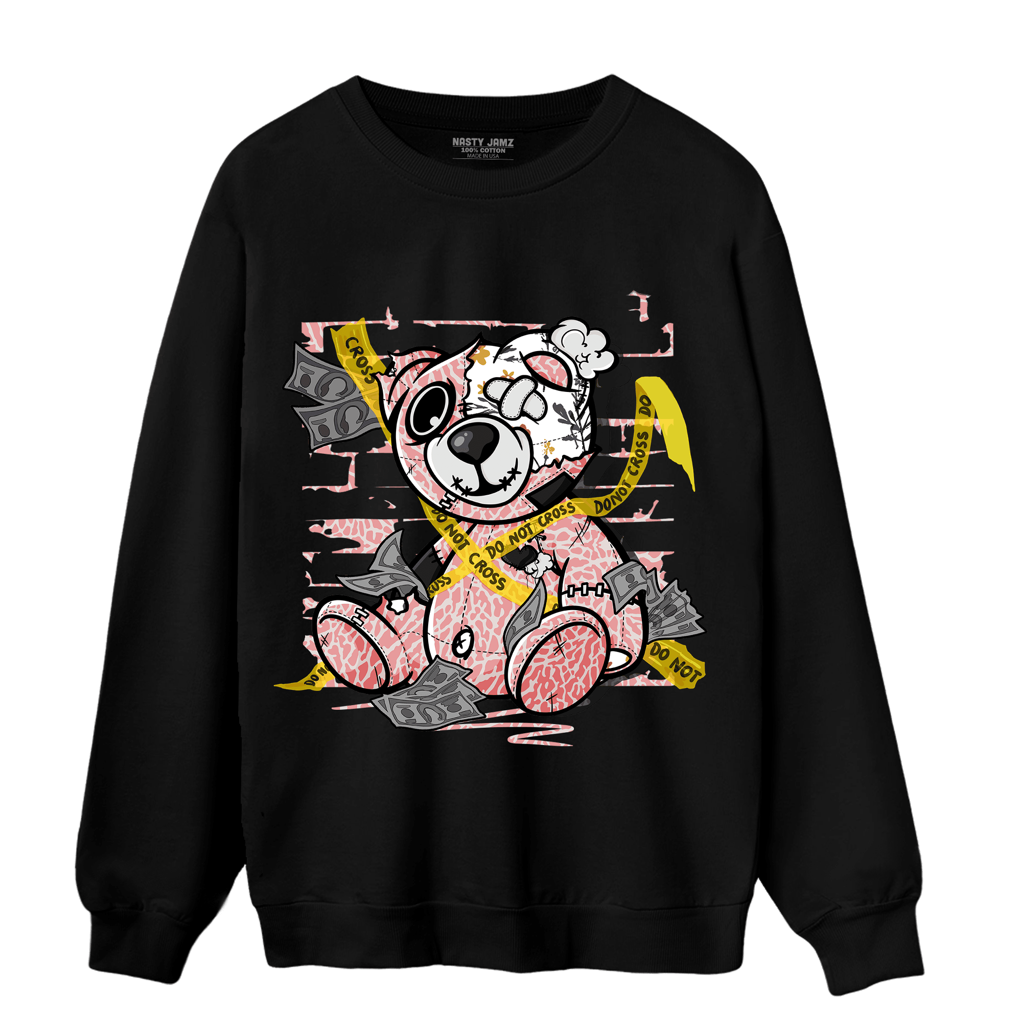 Red Stardust 3s Sweatshirt Match Money BER - NastyJamz