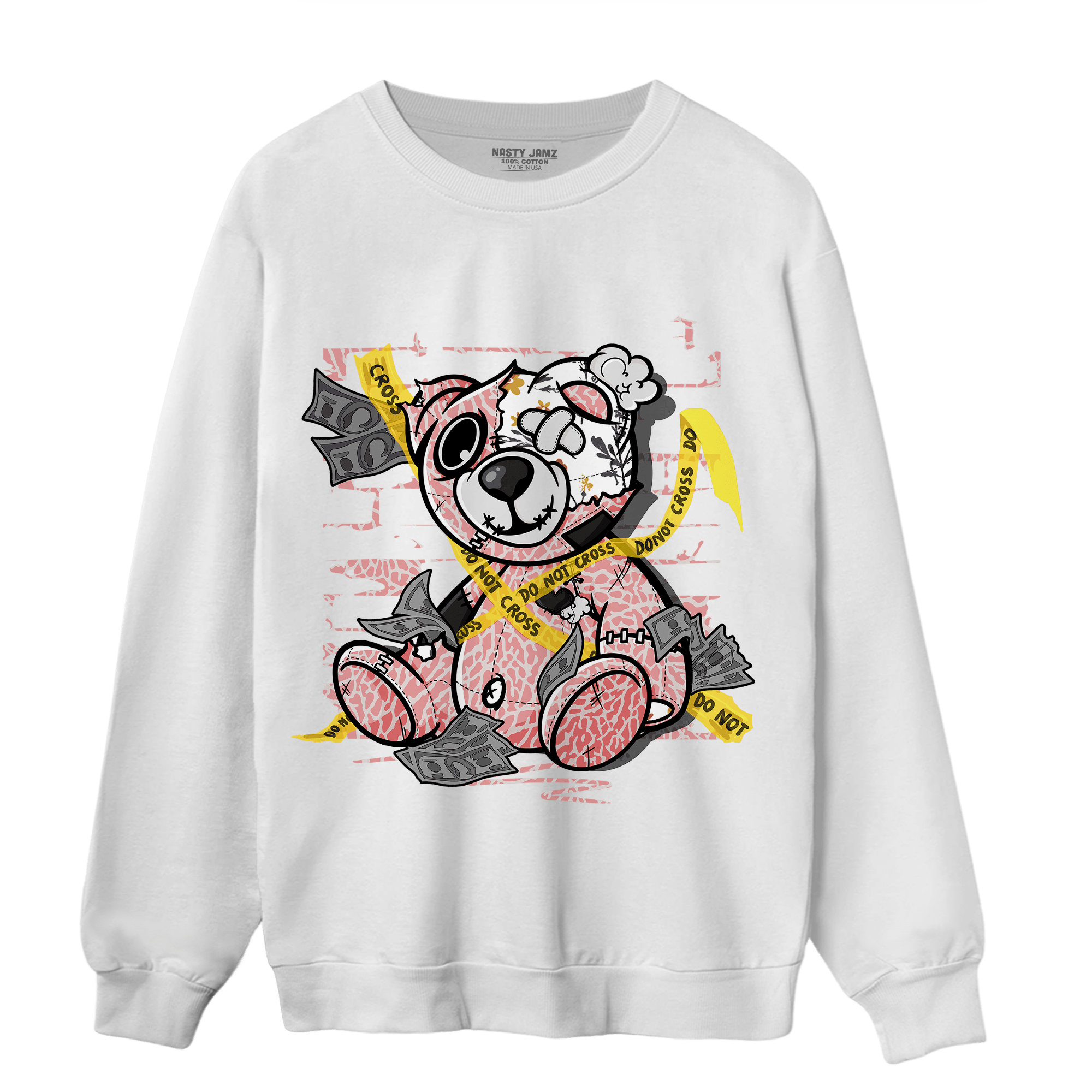 Red Stardust 3s Sweatshirt Match Money BER - NastyJamz