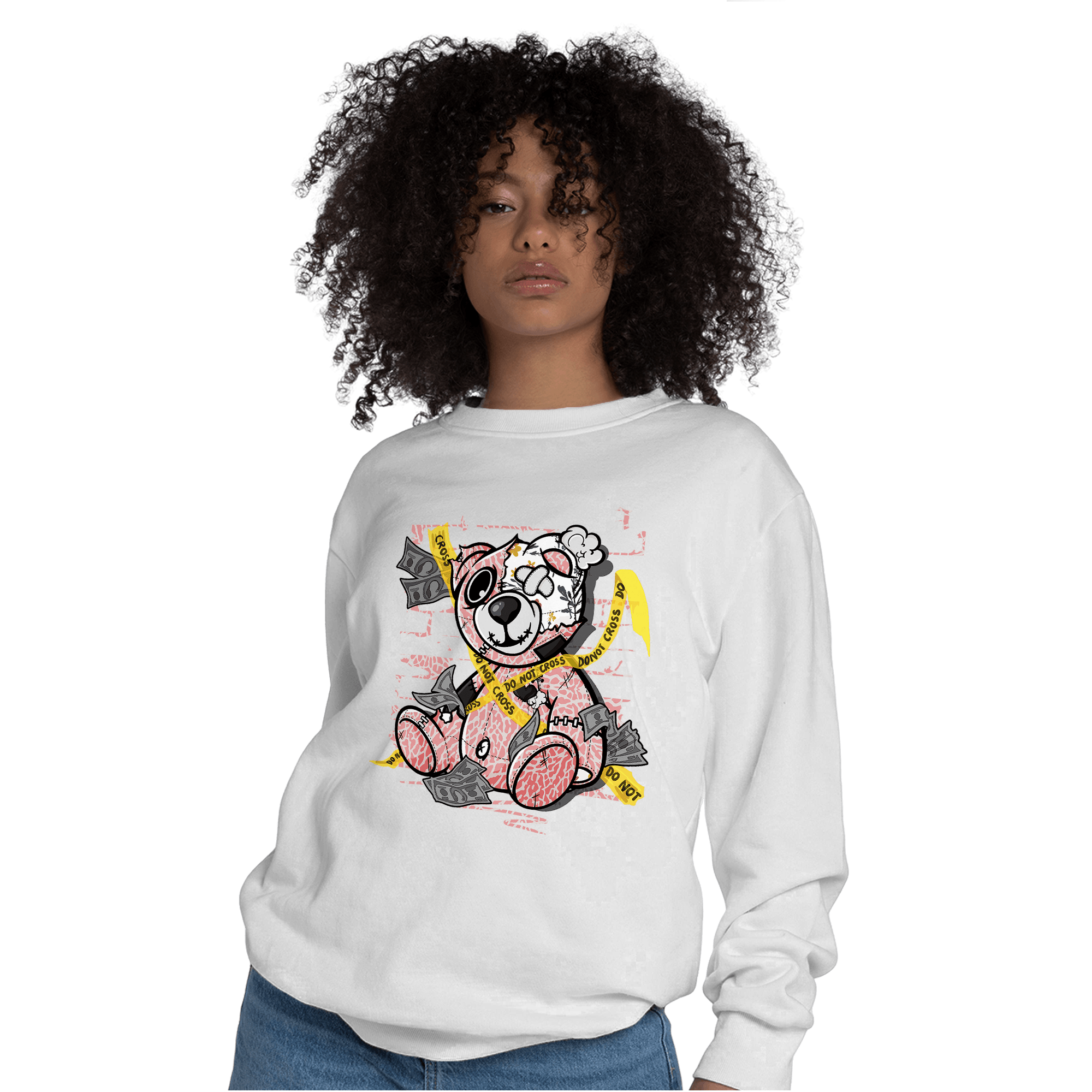 Red Stardust 3s Sweatshirt Match Money BER - NastyJamz