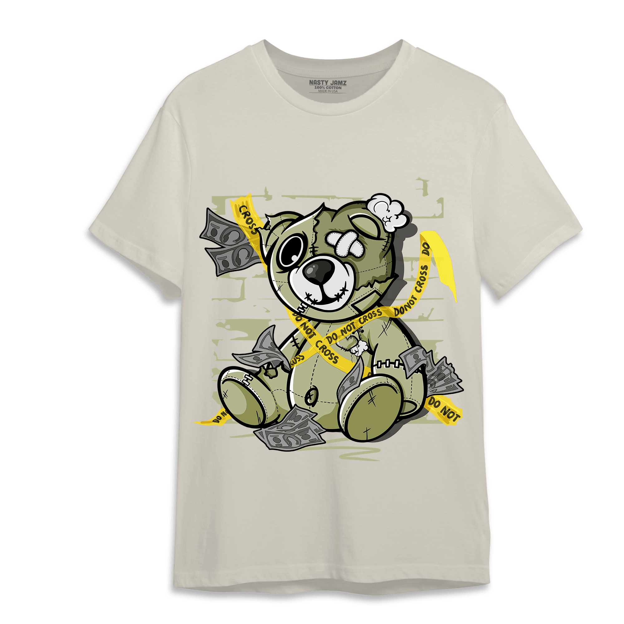 Yeezy Slide Resin T Shirt Match Money BER - NastyJamz