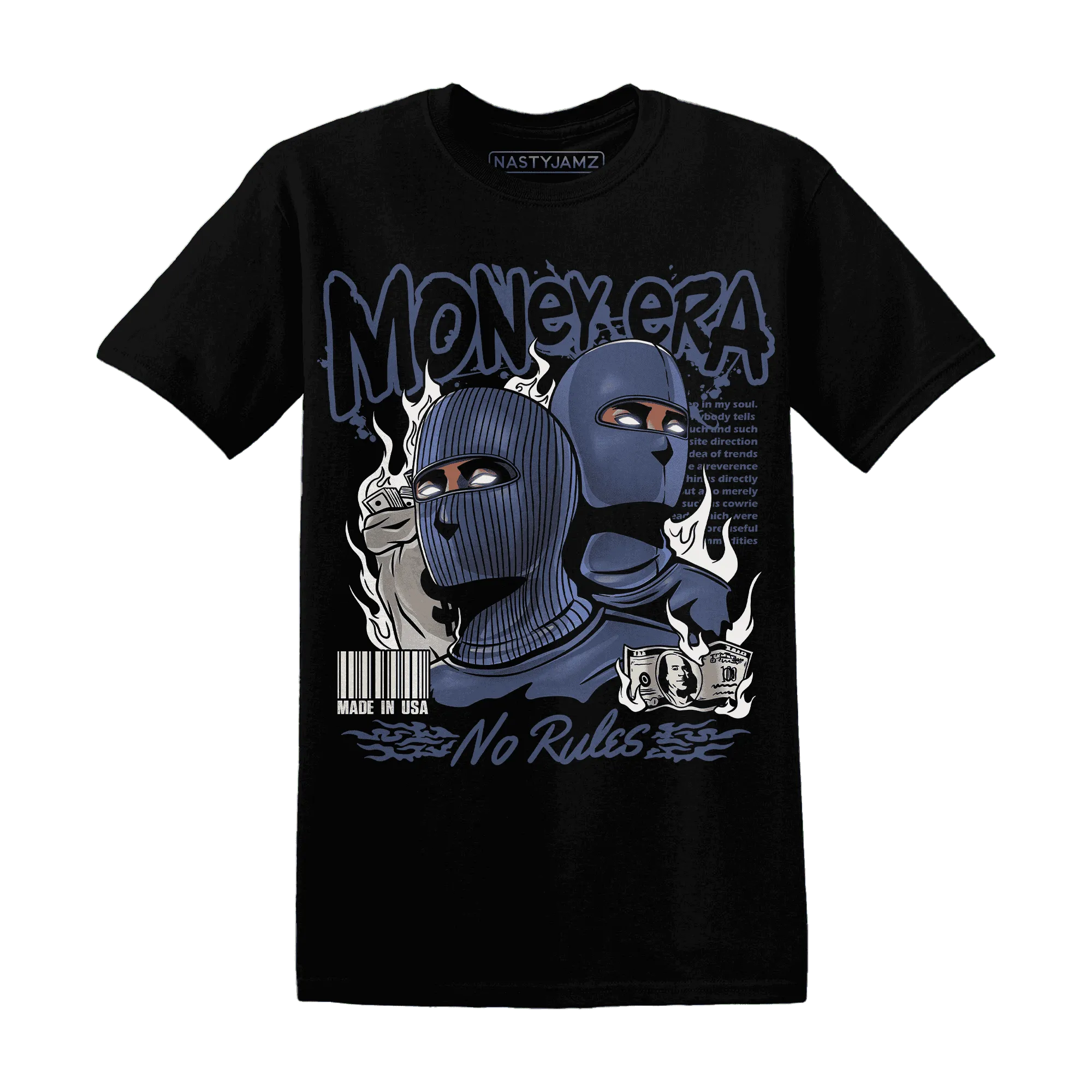 Low-Diffused-Blue-11s-T-Shirt-Match-Money-Era