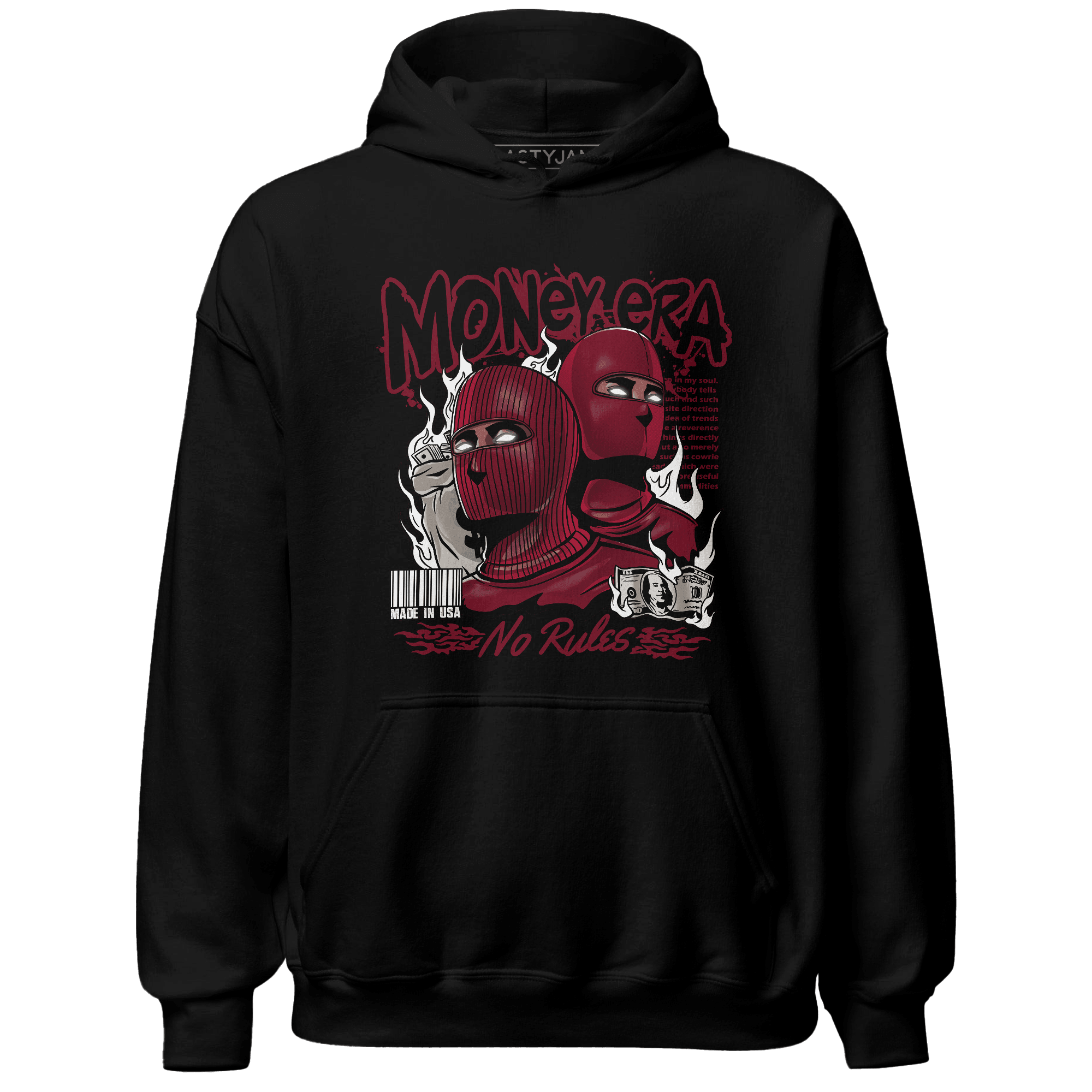 High White Team Red 1s Hoodie Match Money Era - NastyJamz