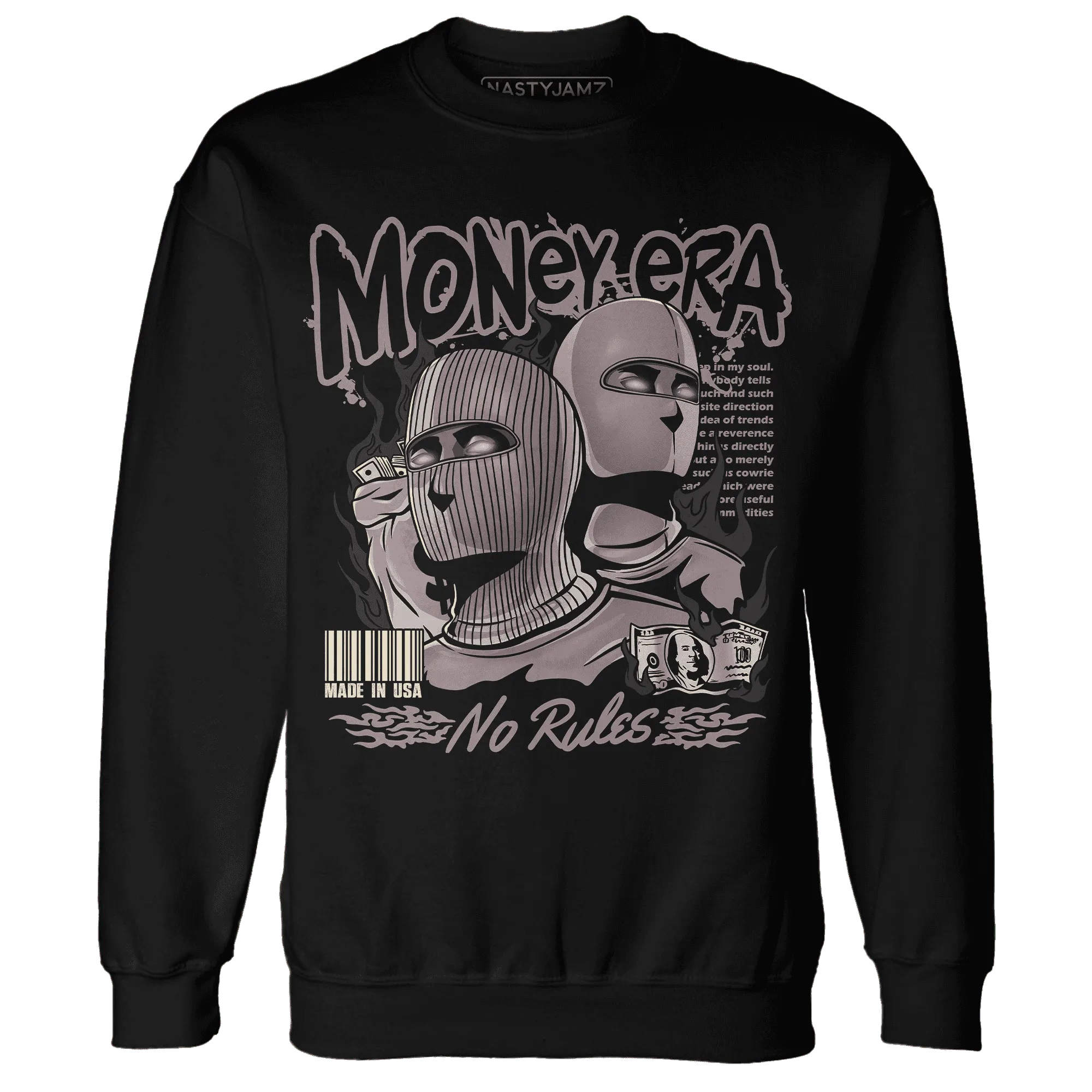 NastyJamz-Black-Violet-Ore-3s-Sweatshirt-Match-Money-Era