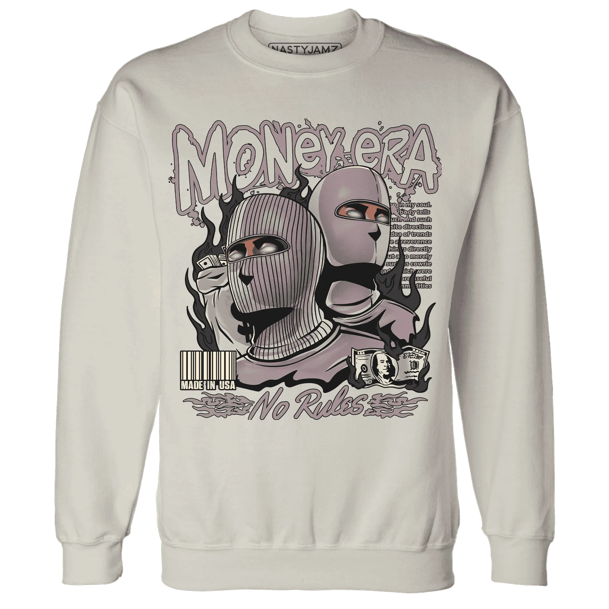 NastyJamz-Black-Violet-Ore-3s-Sweatshirt-Match-Money-Era