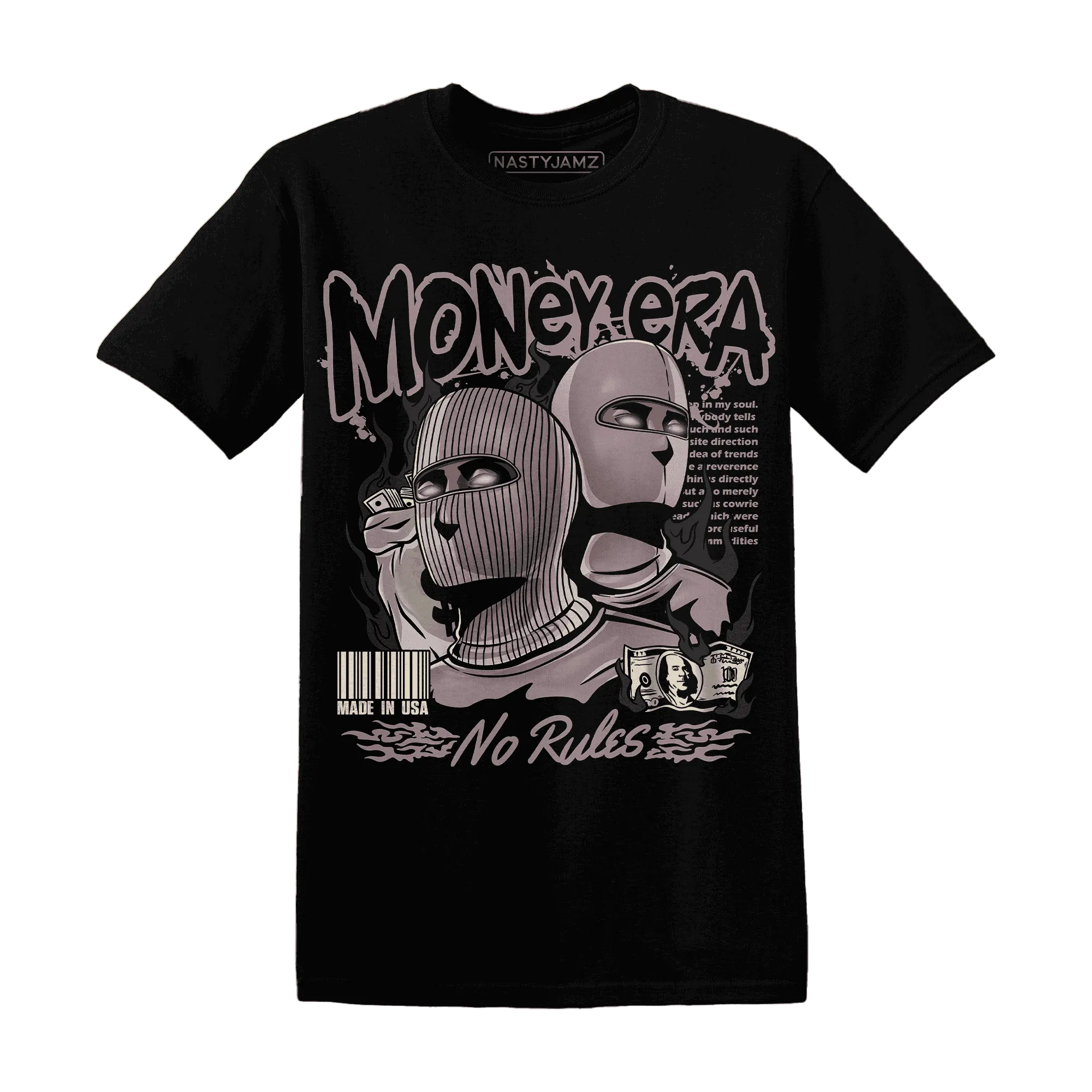 NastyJamz-Black-Violet-Ore-3s-T-Shirt-Match-Money-Era