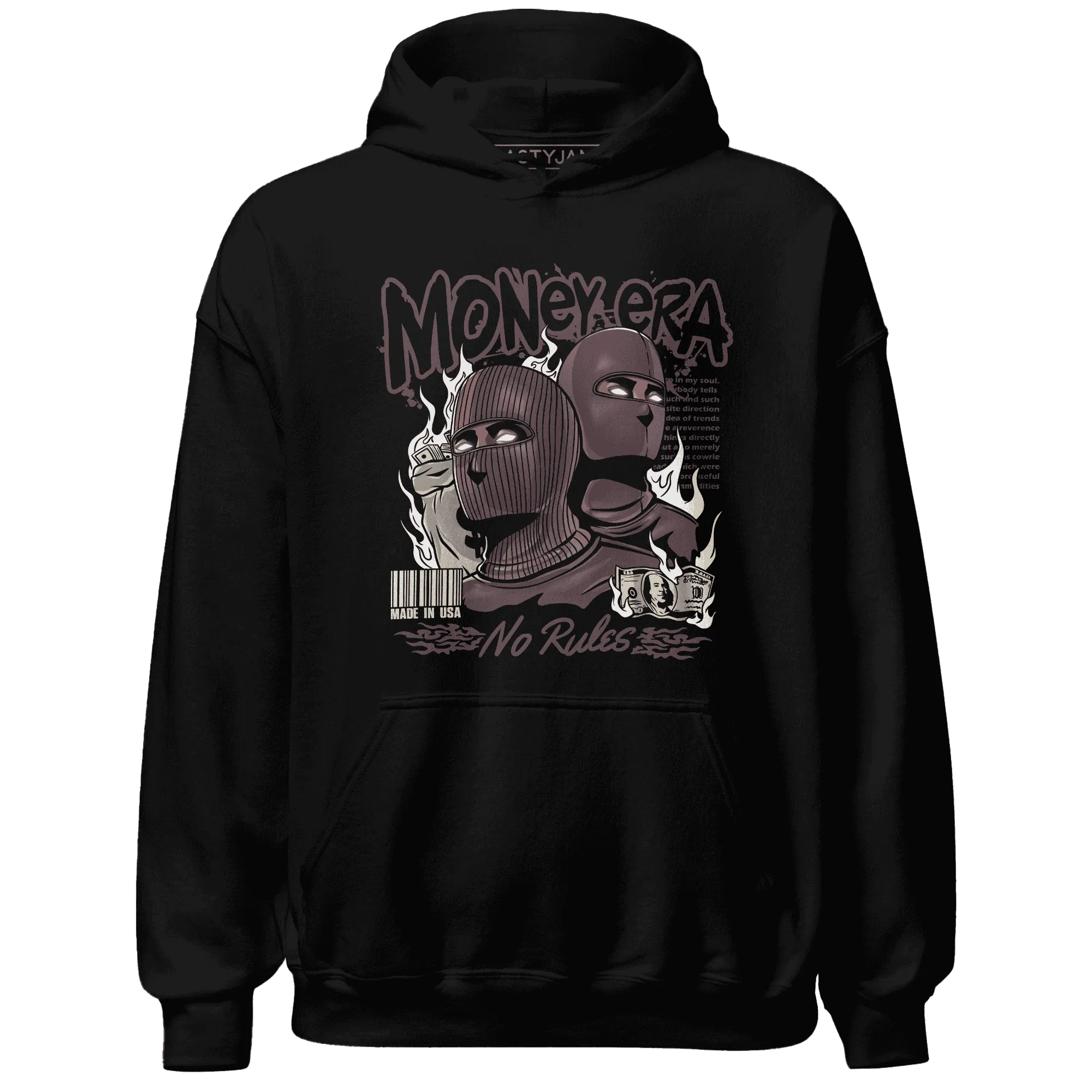 NastyJamz-Burgundy-Crush-3s-Hoodie-Match-Money-Era