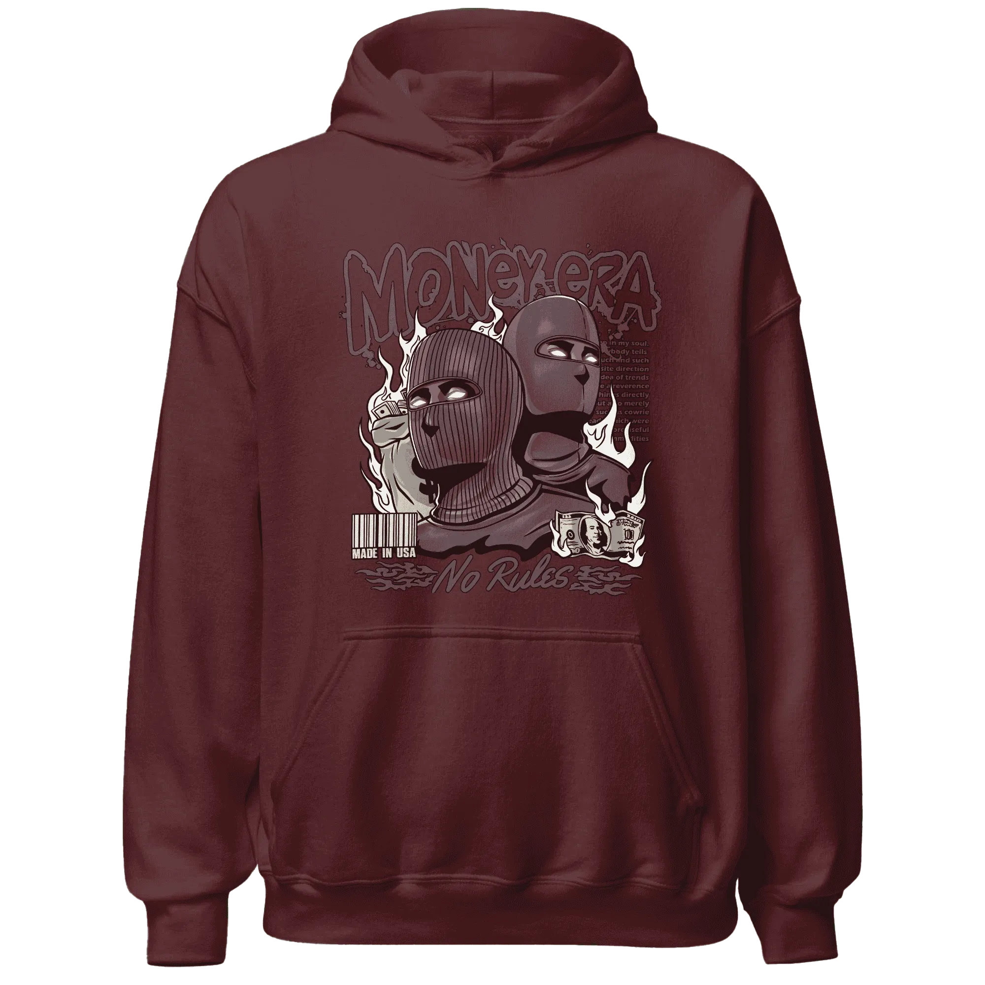 NastyJamz-Burgundy-Crush-3s-Hoodie-Match-Money-Era