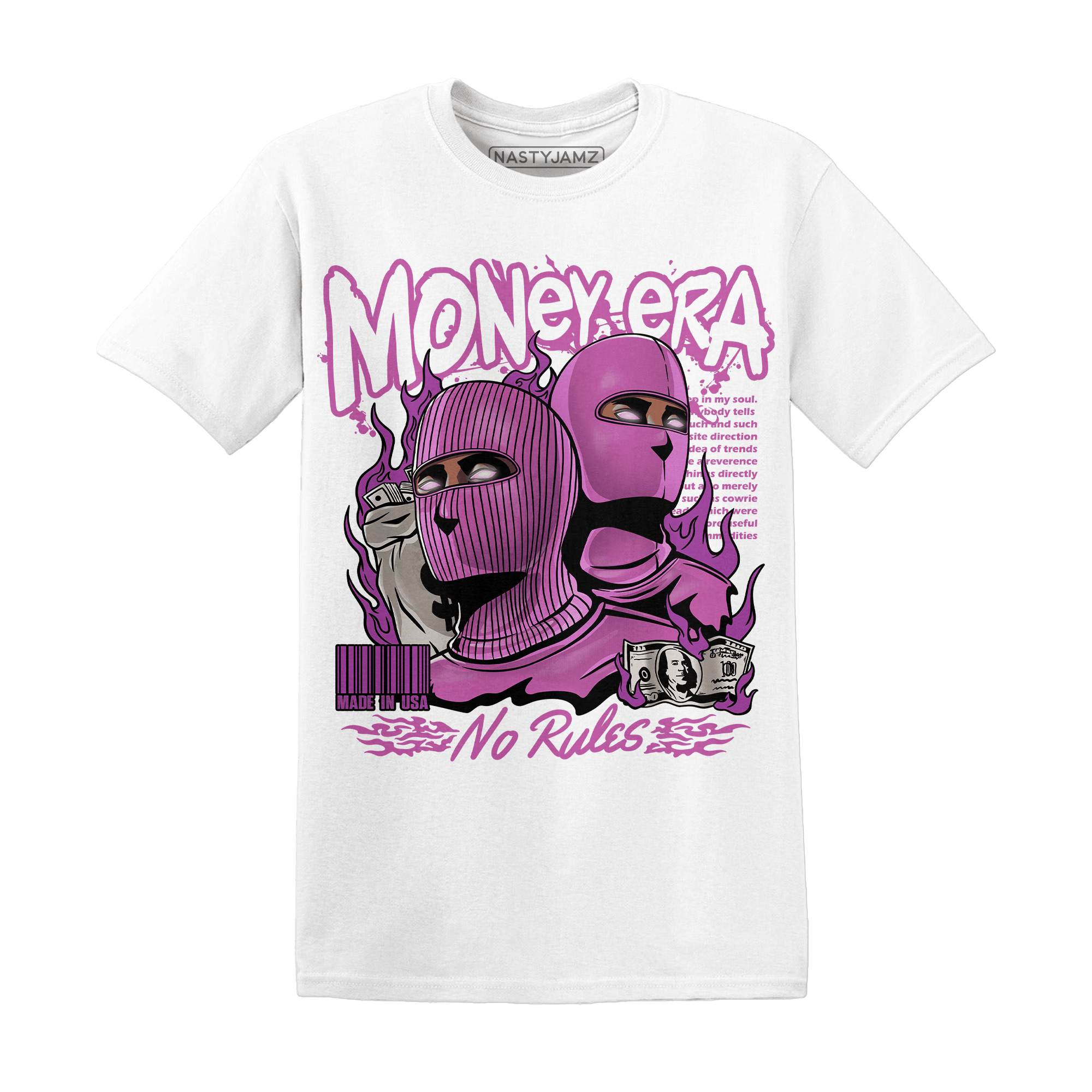 GS Hyper Violet 4s T Shirt Money Era - NastyJamz