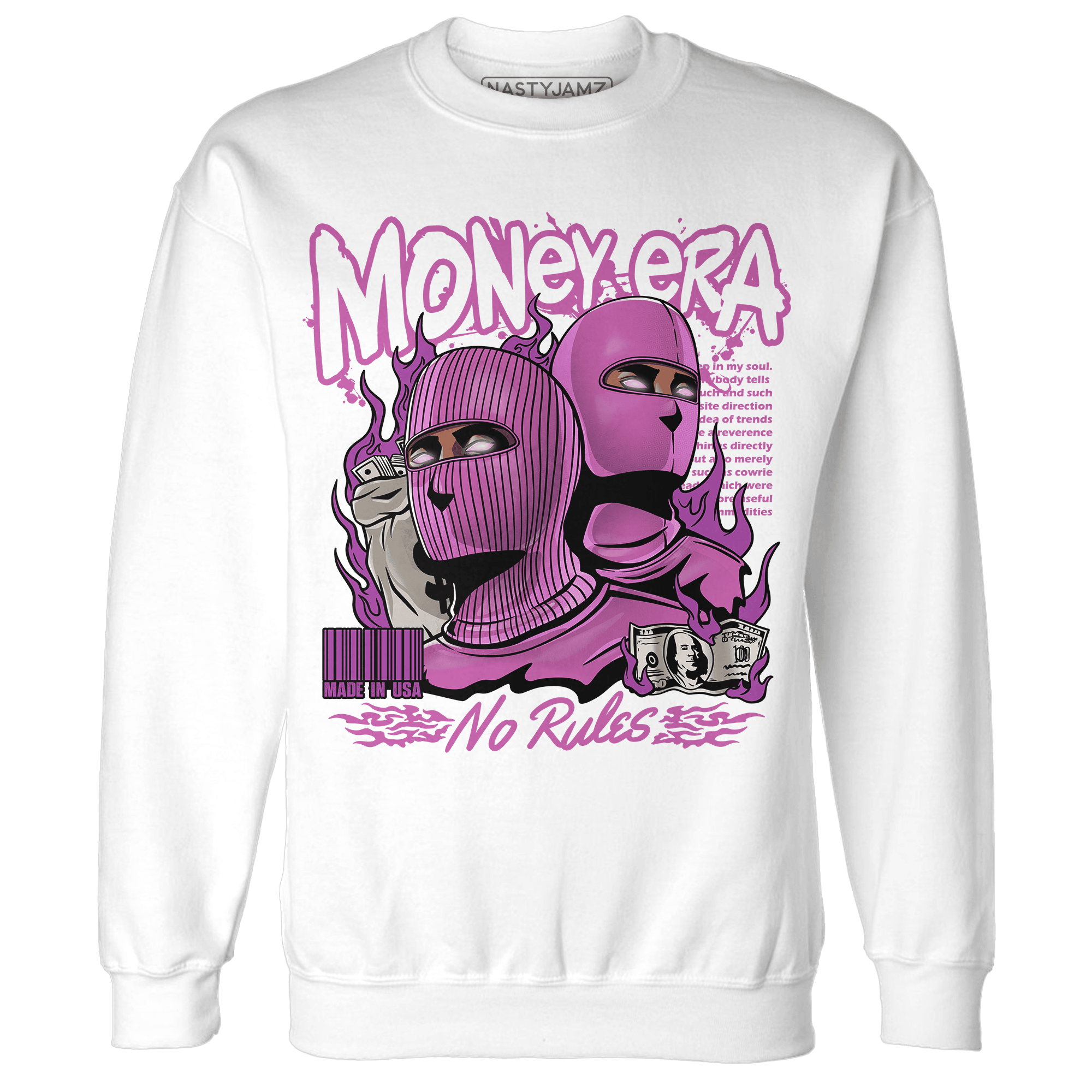 GS Hyper Violet 4s Sweatshirt Match Money Era - NastyJamz