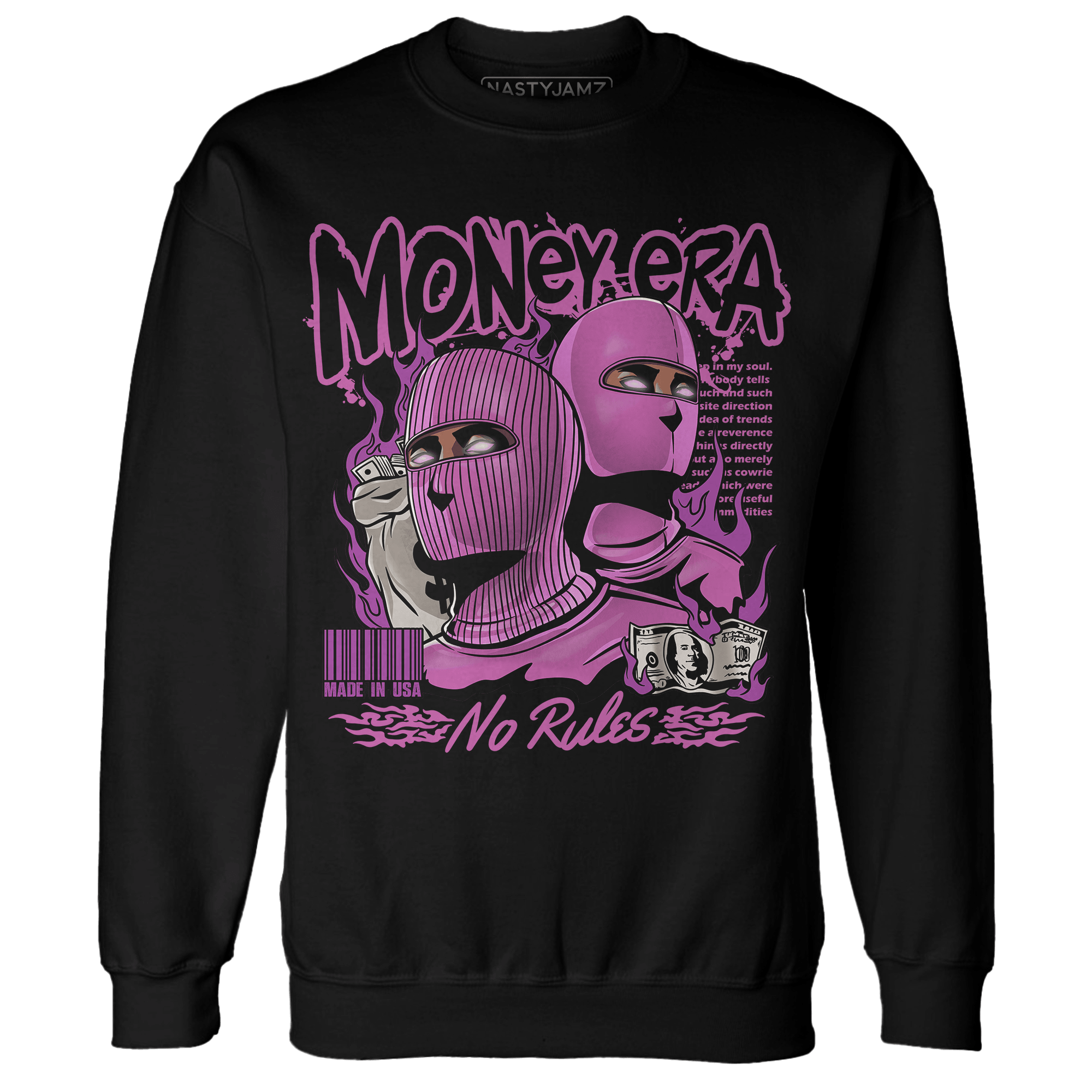 GS Hyper Violet 4s Sweatshirt Match Money Era - NastyJamz