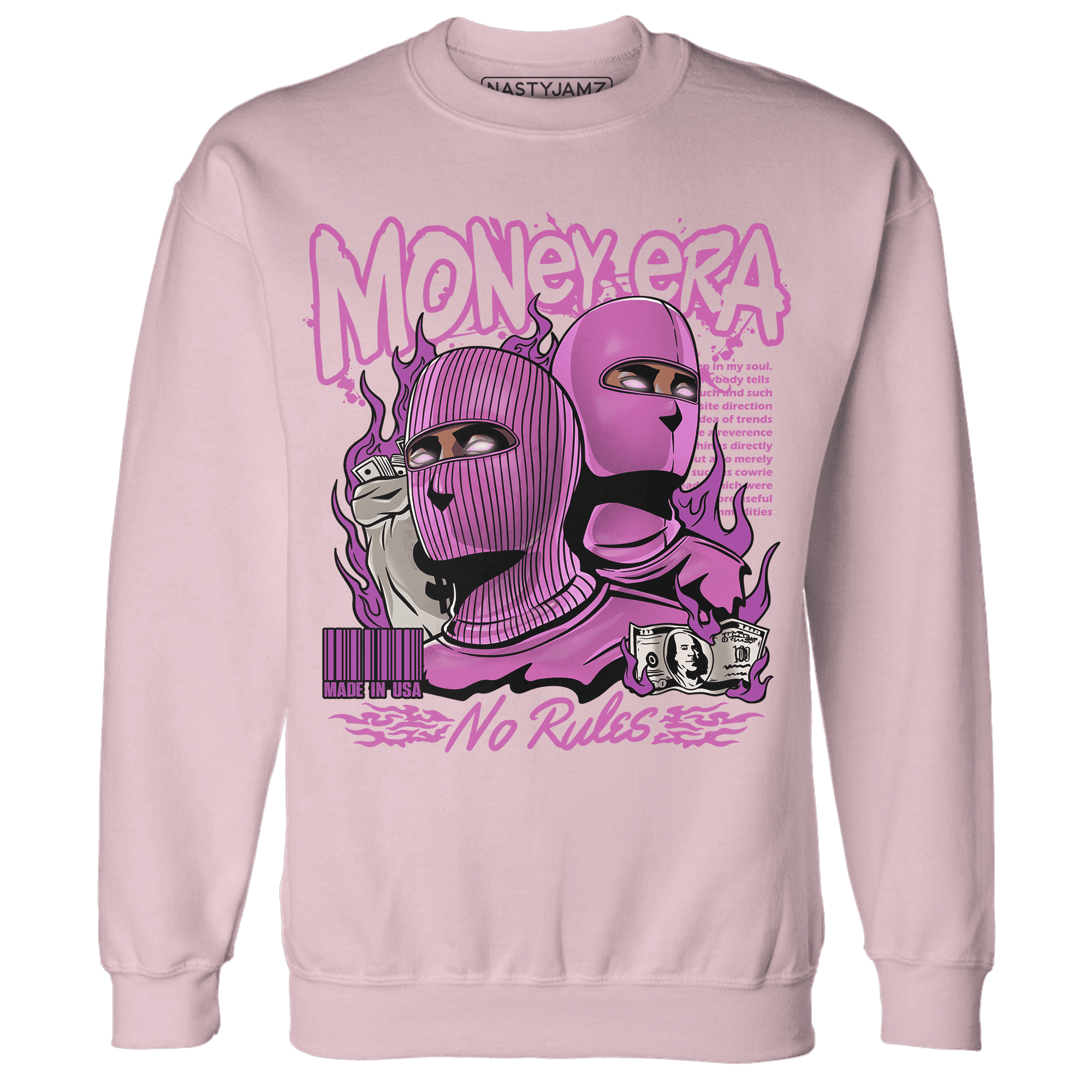 GS Hyper Violet 4s Sweatshirt Match Money Era - NastyJamz