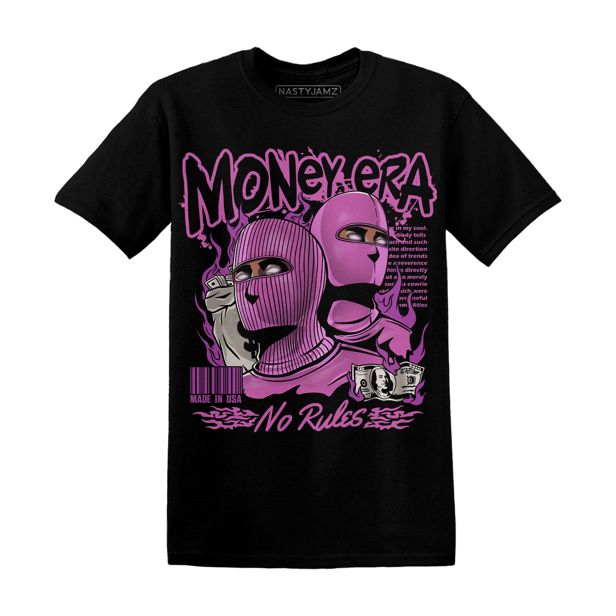 GS Hyper Violet 4s T Shirt Money Era - NastyJamz