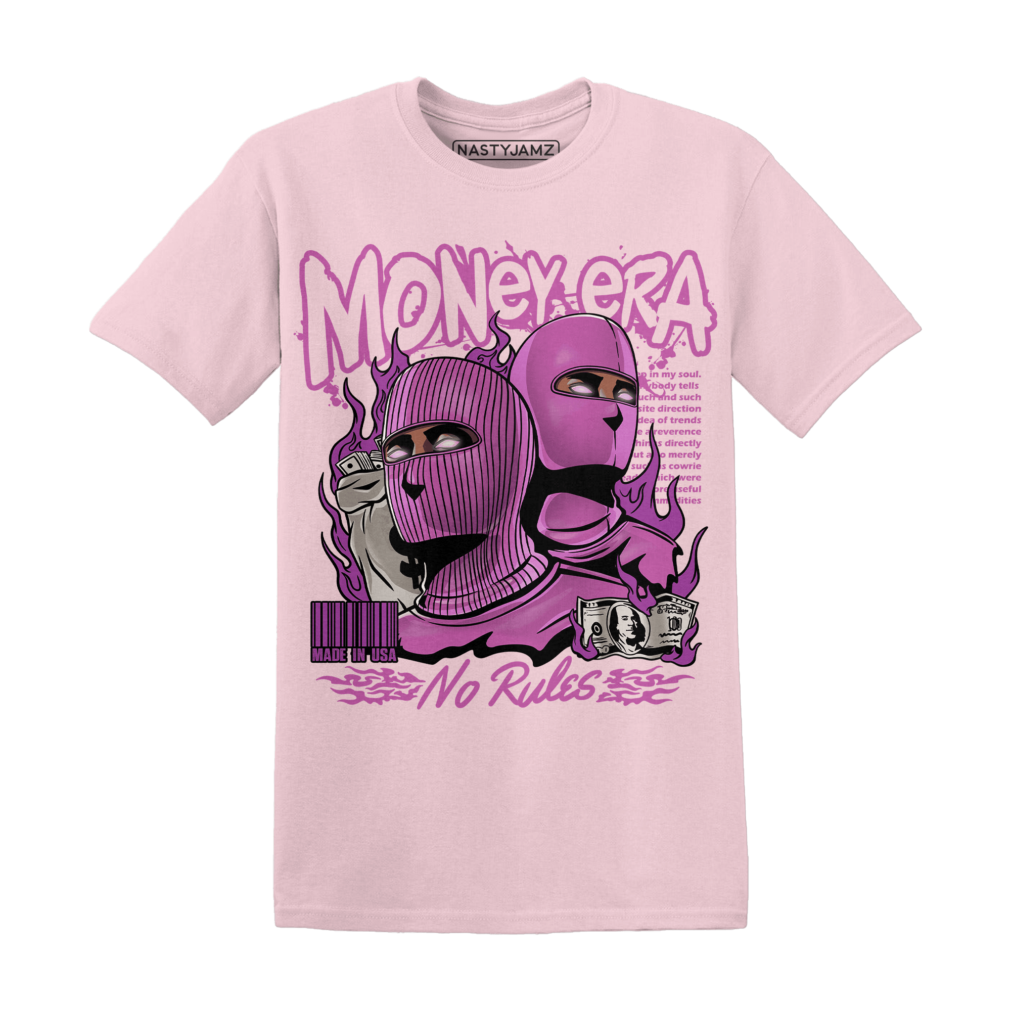 GS Hyper Violet 4s T Shirt Money Era - NastyJamz