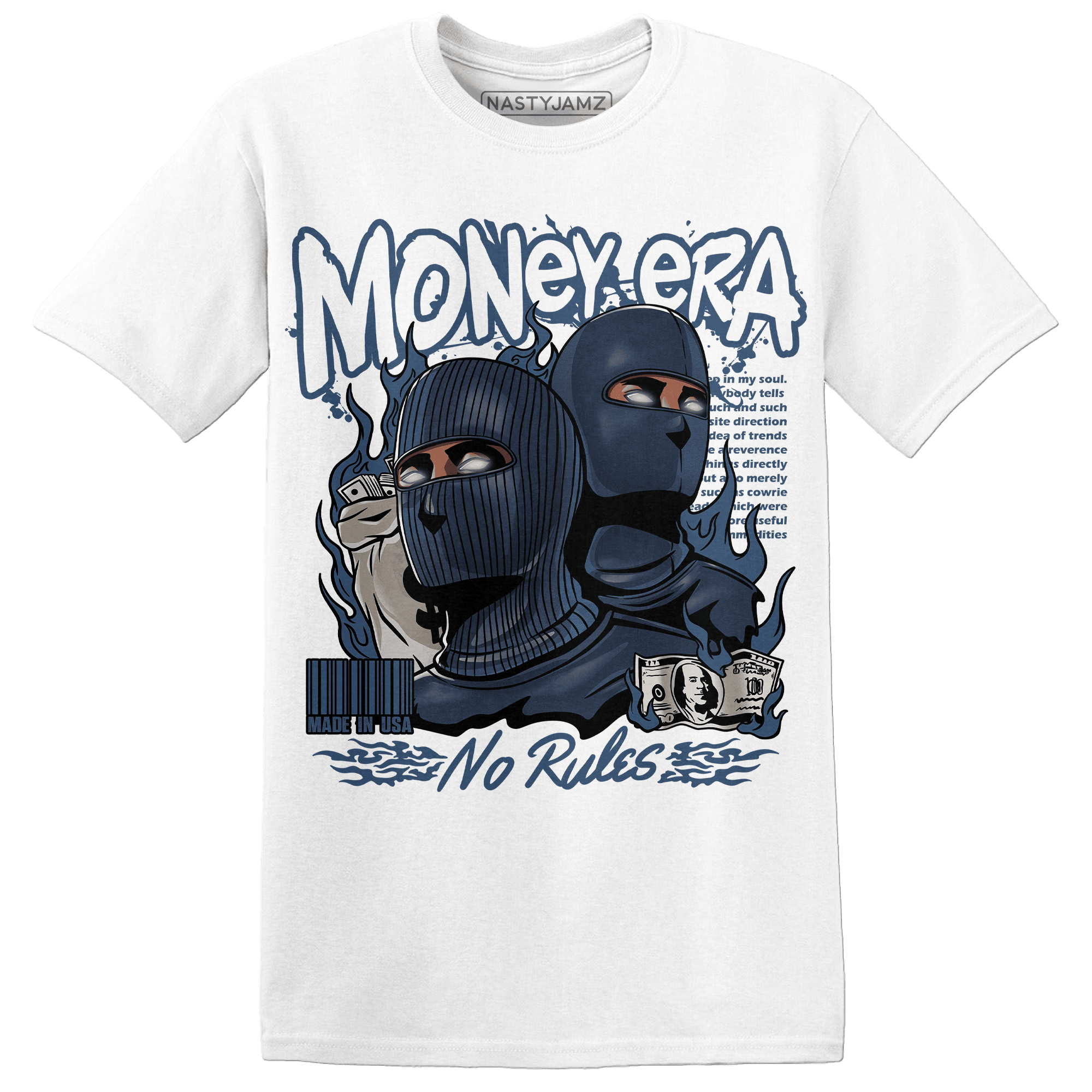 AM 1 86 Jackie RBS T Shirt Match Money Era - NastyJamz