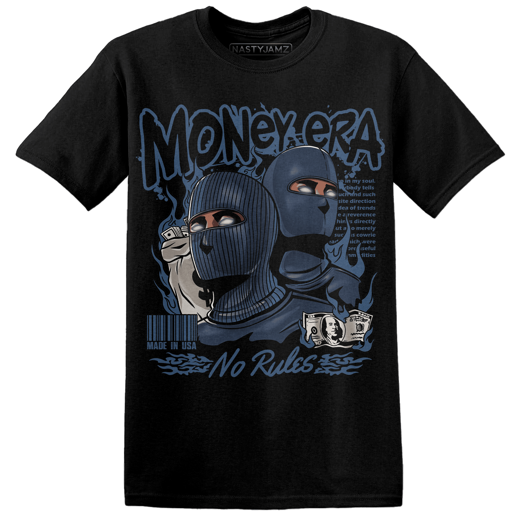 AM 1 86 Jackie RBS T Shirt Match Money Era - NastyJamz